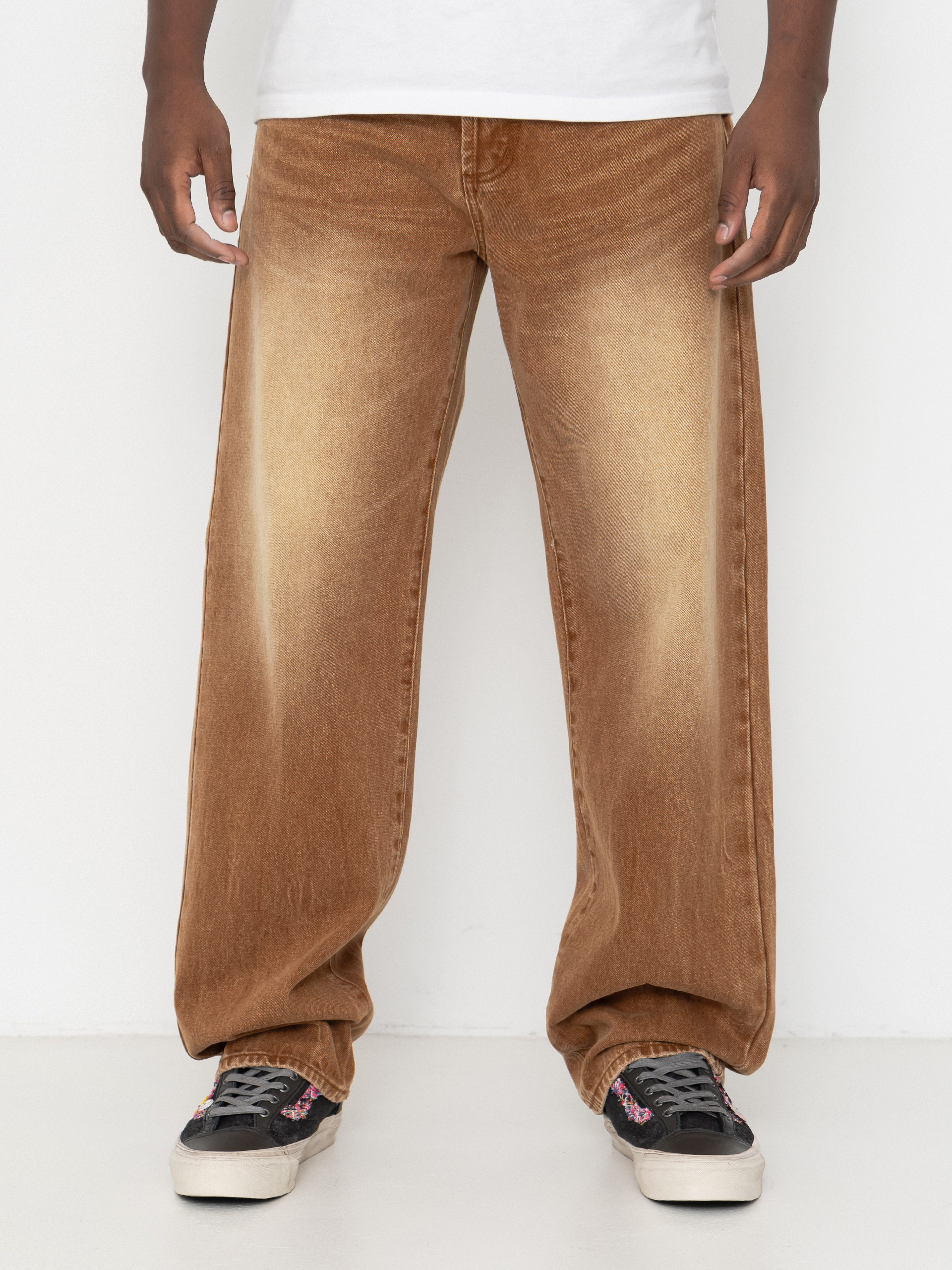 Pantaloni OBEY Boxcar Straight Denim (archive brown)