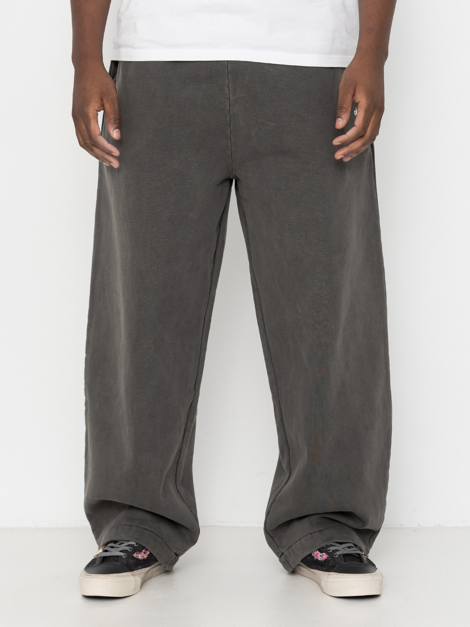 Pantaloni OBEY Lowercase Pigment Straight (pigment digital black)