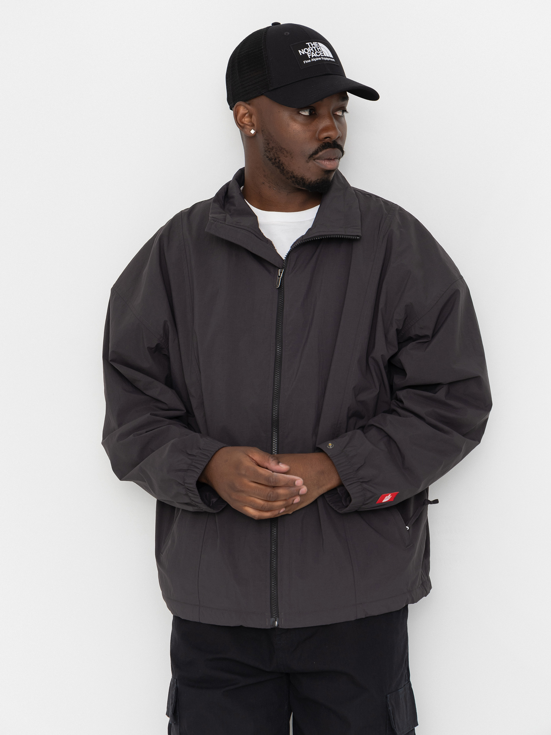 Geacă The North Face Red Box Nylon Fleece Lined (obsidian)