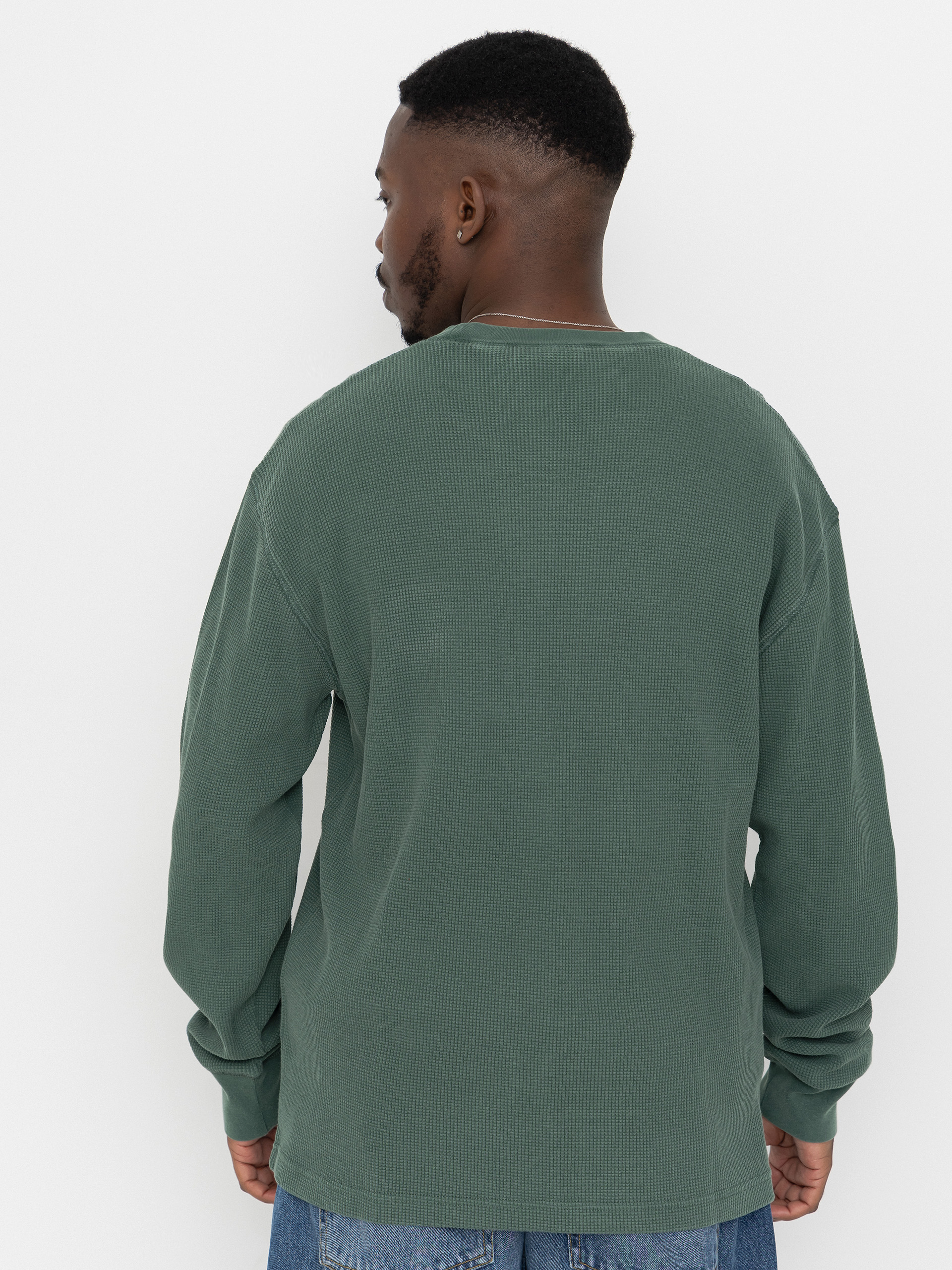 Longsleeve Carhartt WIP Vista Waffle (dark scarab/garment dyed)