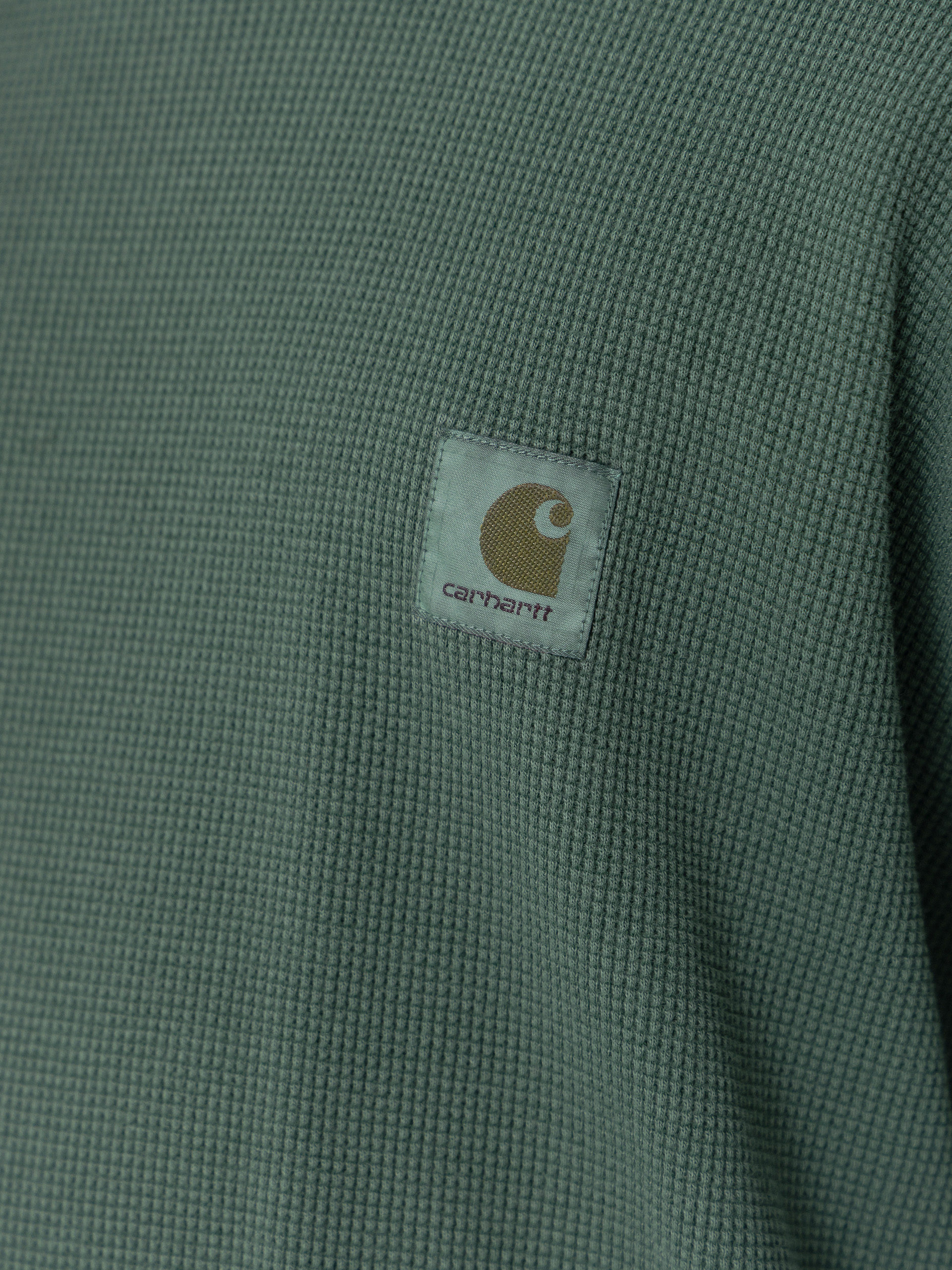 Longsleeve Carhartt WIP Vista Waffle (dark scarab/garment dyed)