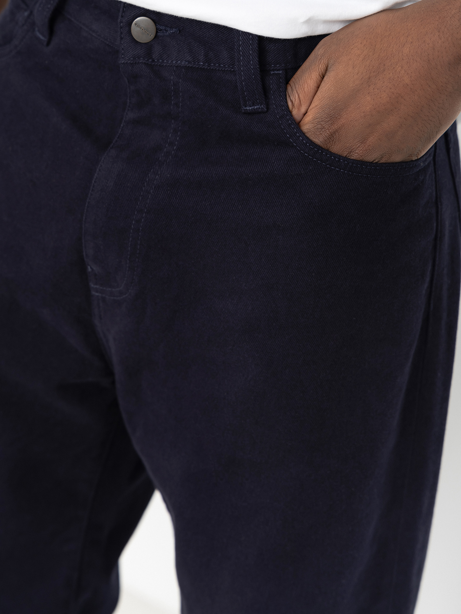 Pantaloni Carhartt WIP Landon (dark navy/rinsed)