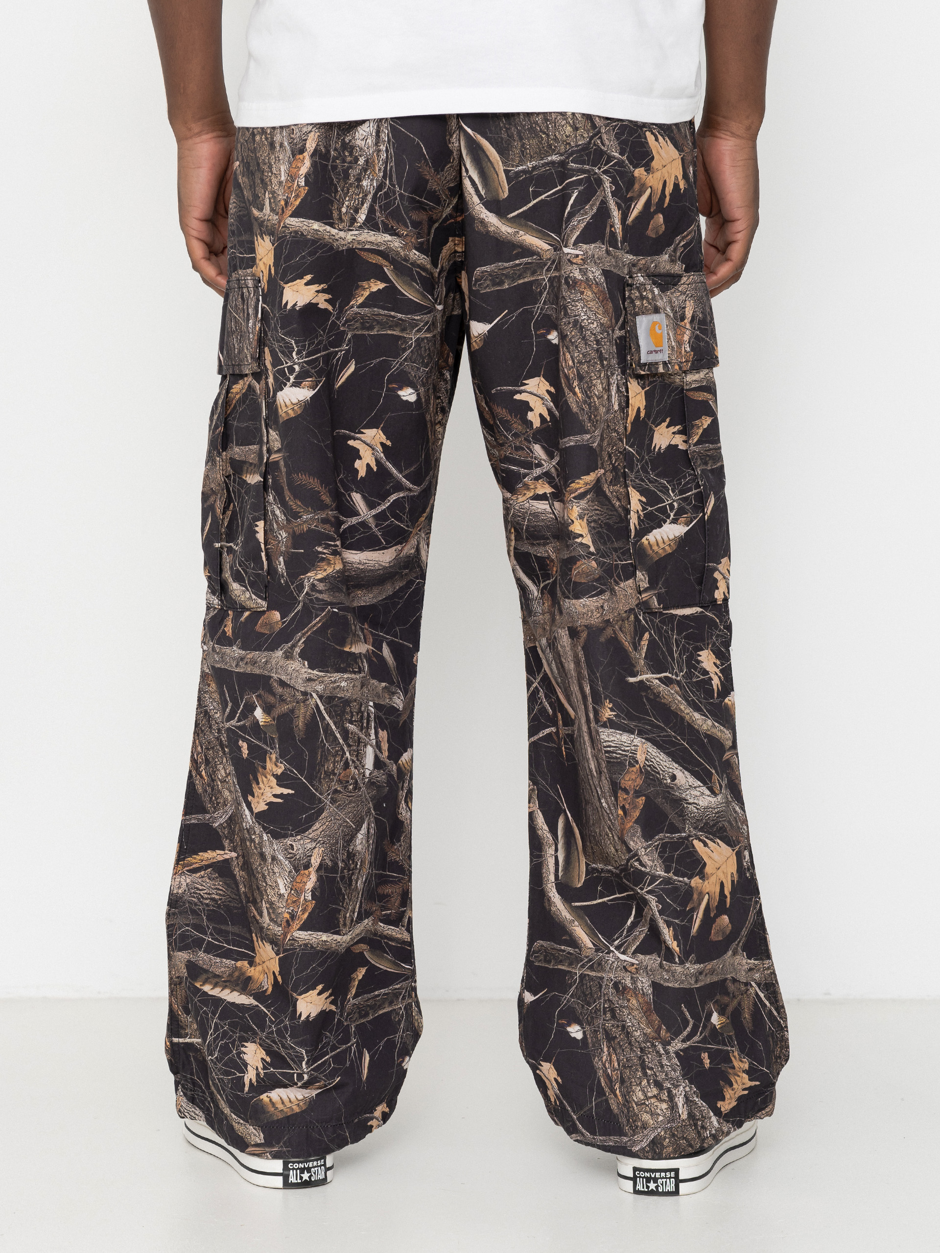 Pantaloni Carhartt WIP Osborn Cargo (camo feather tree black/rinsed)
