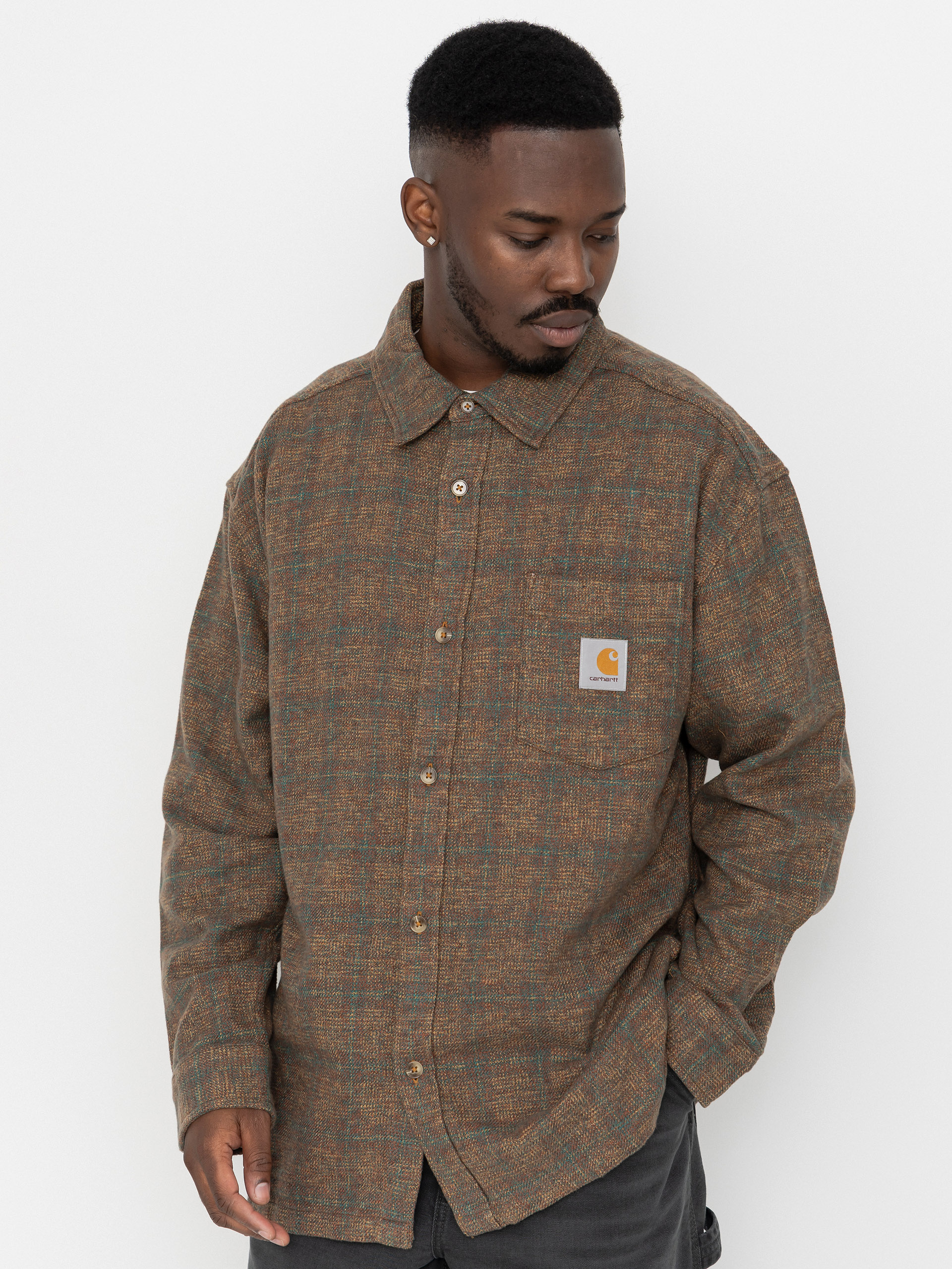 Cu0103mau0219u0103 Carhartt WIP Bagley (bagley check hamilton brown)
