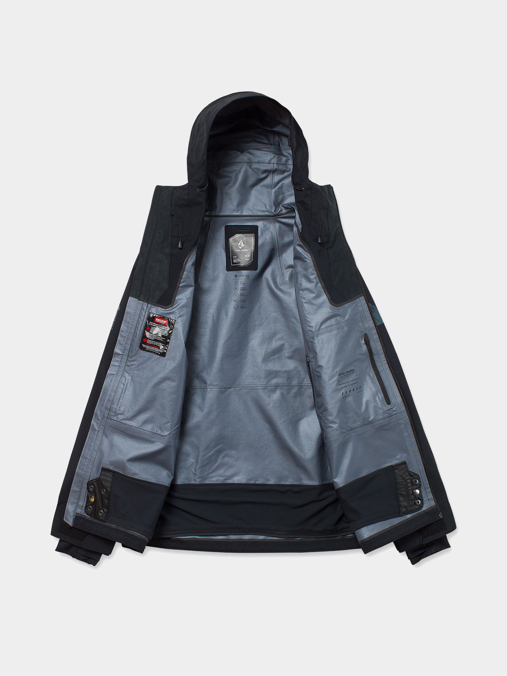 Pentru bărbați Geacă de snowboard Volcom Guch 3L Gore Tex Pro (black)