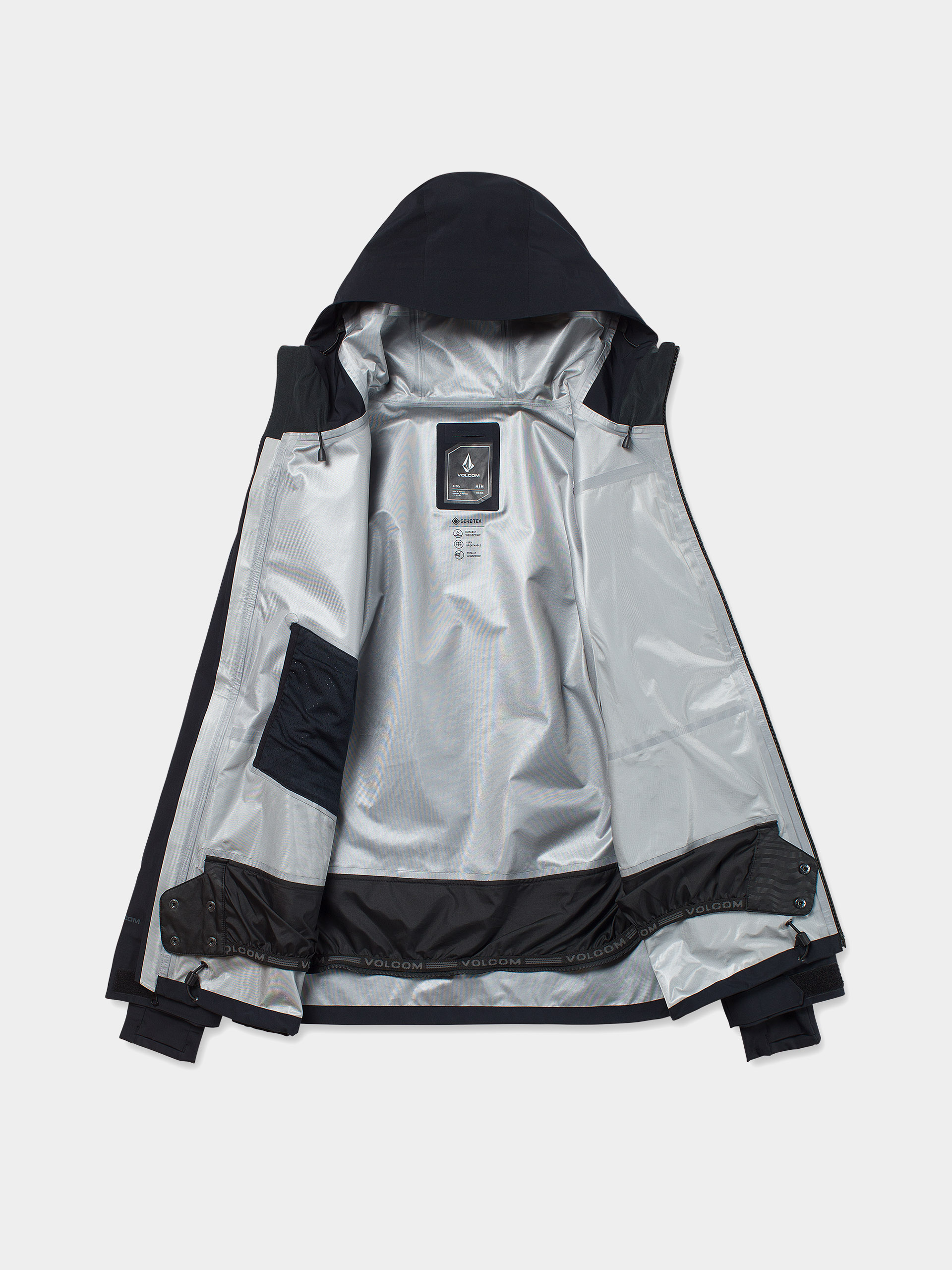 Pentru bărbați Geacă de snowboard Volcom Tester 3L Gore Tex (black)