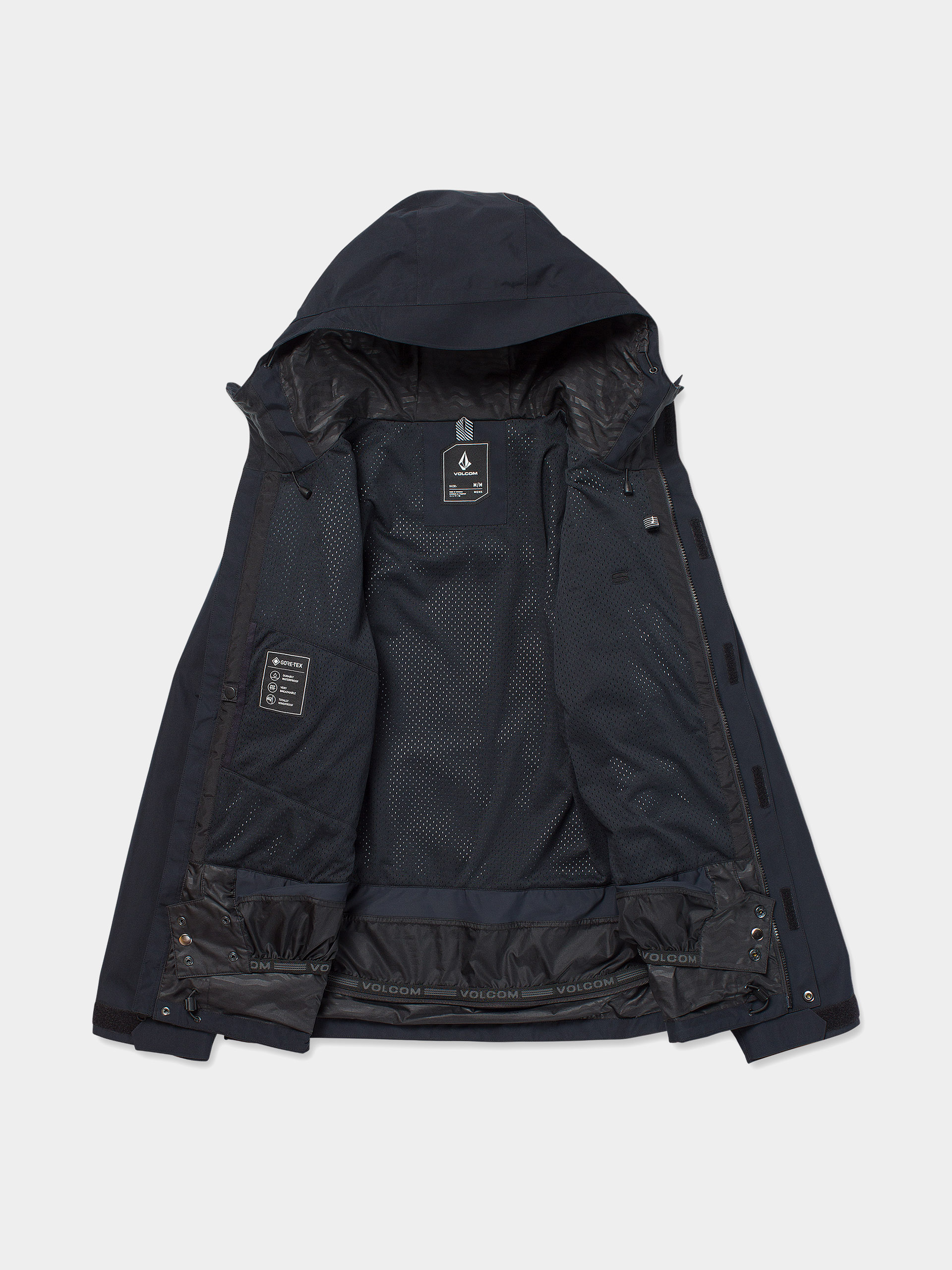 Pentru bărbați Geacă de snowboard Volcom Dua Ins Gore Tex (black)