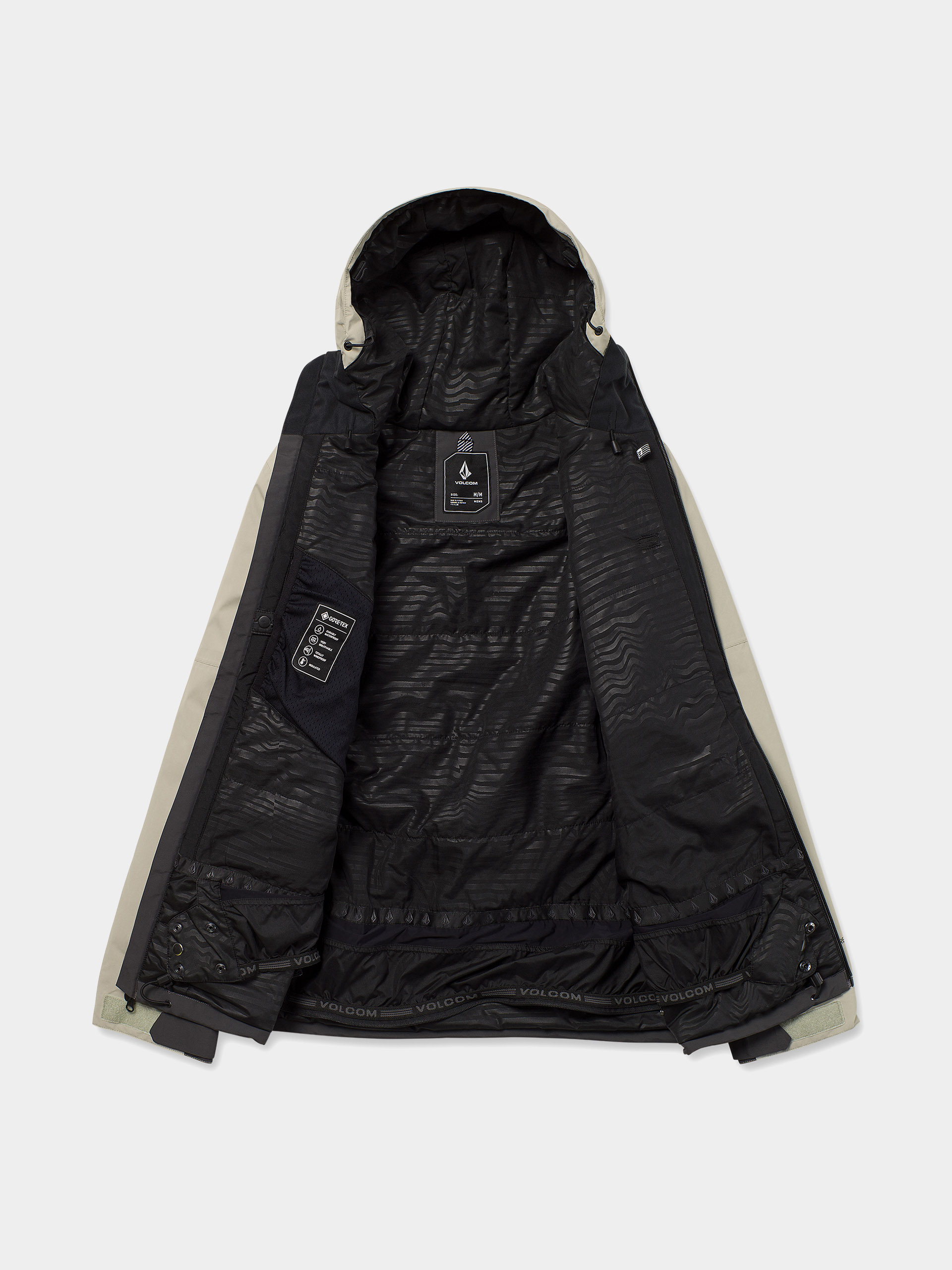 Pentru bărbați Geacă de snowboard Volcom L Gore Tex (dark grey)