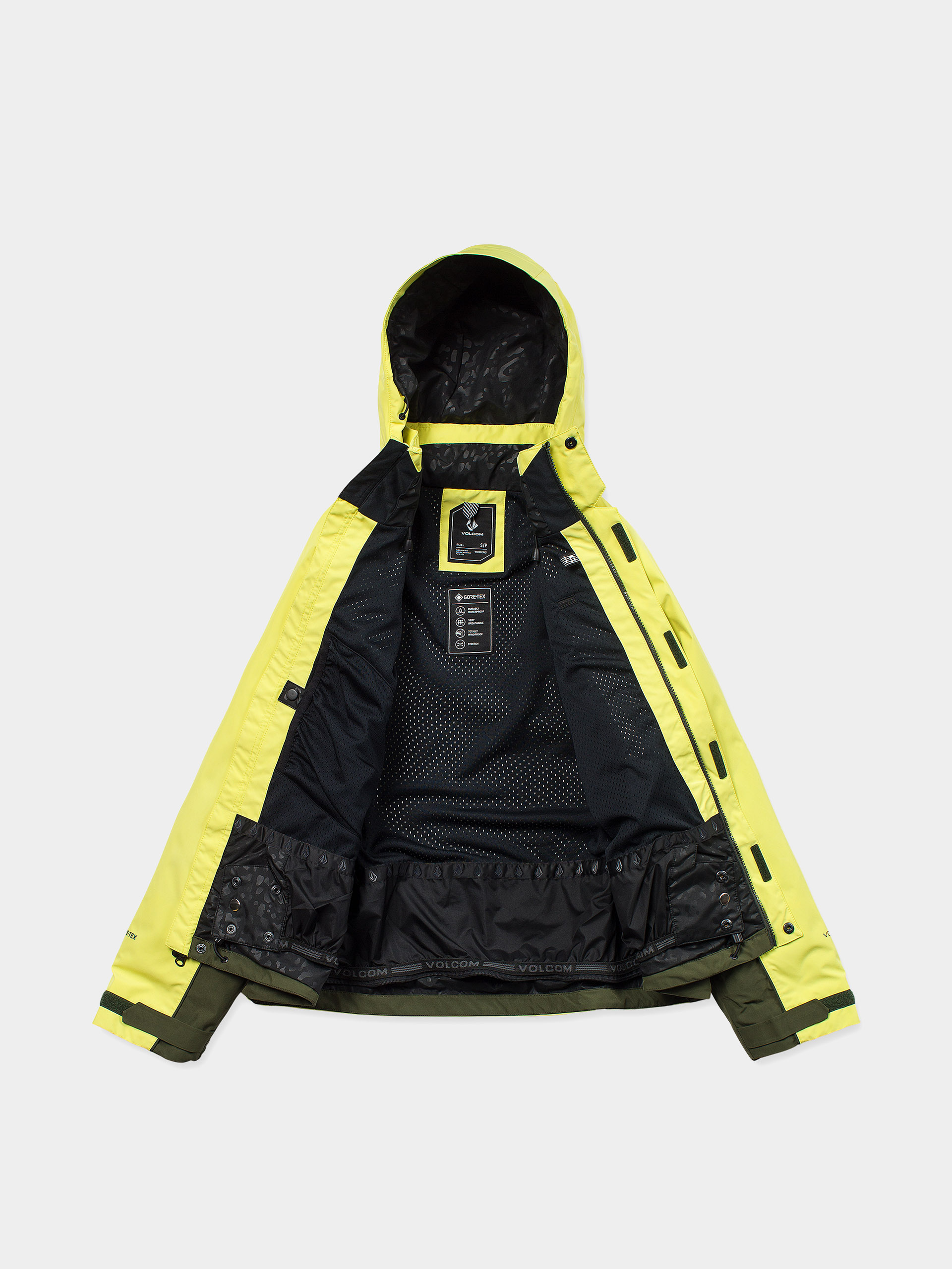 Pentru femei Geacă de snowboard Volcom Yourfav Baggy Gore (lemon drop)