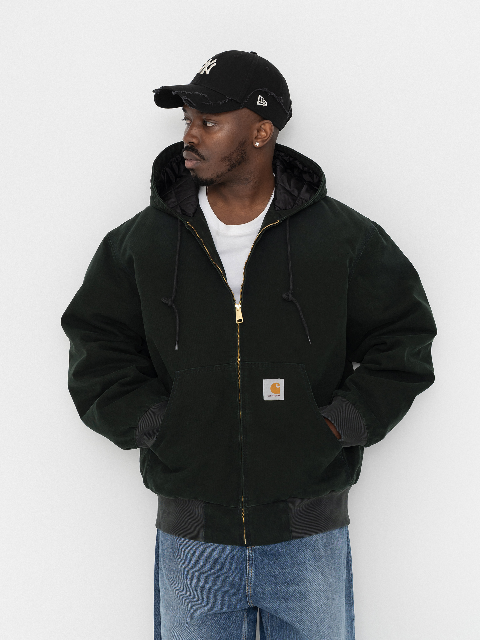Geacă Carhartt WIP OG Active (raven/stone canvas)