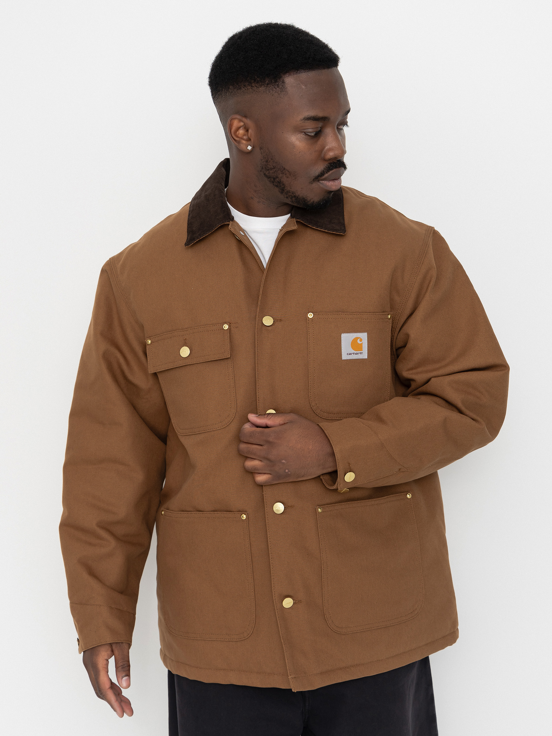 Geacu0103 Carhartt WIP OG Chore Coat (wip h brown/tobacco/rigid)