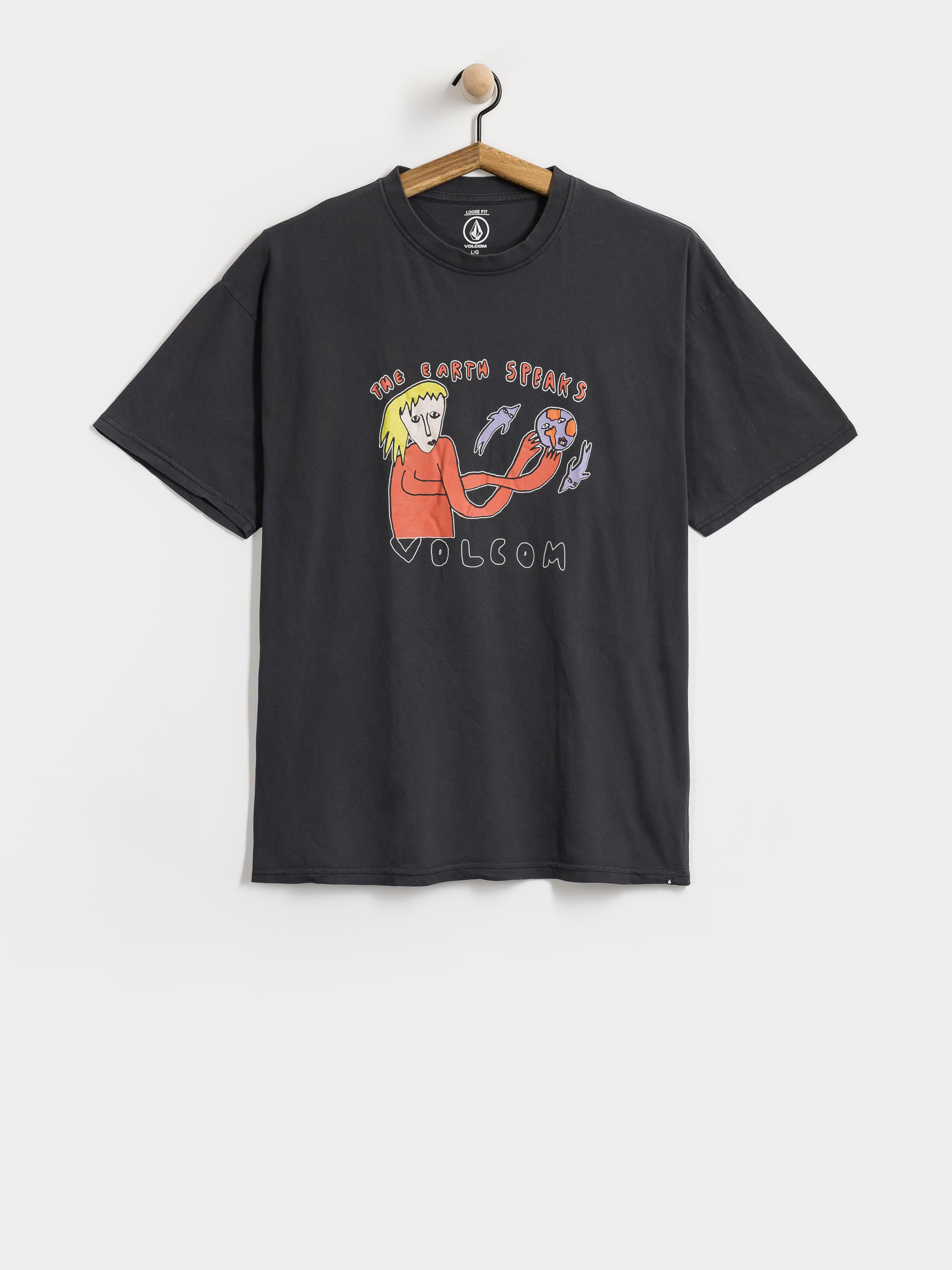 Tricou Volcom Earth Speaks Lse (black)