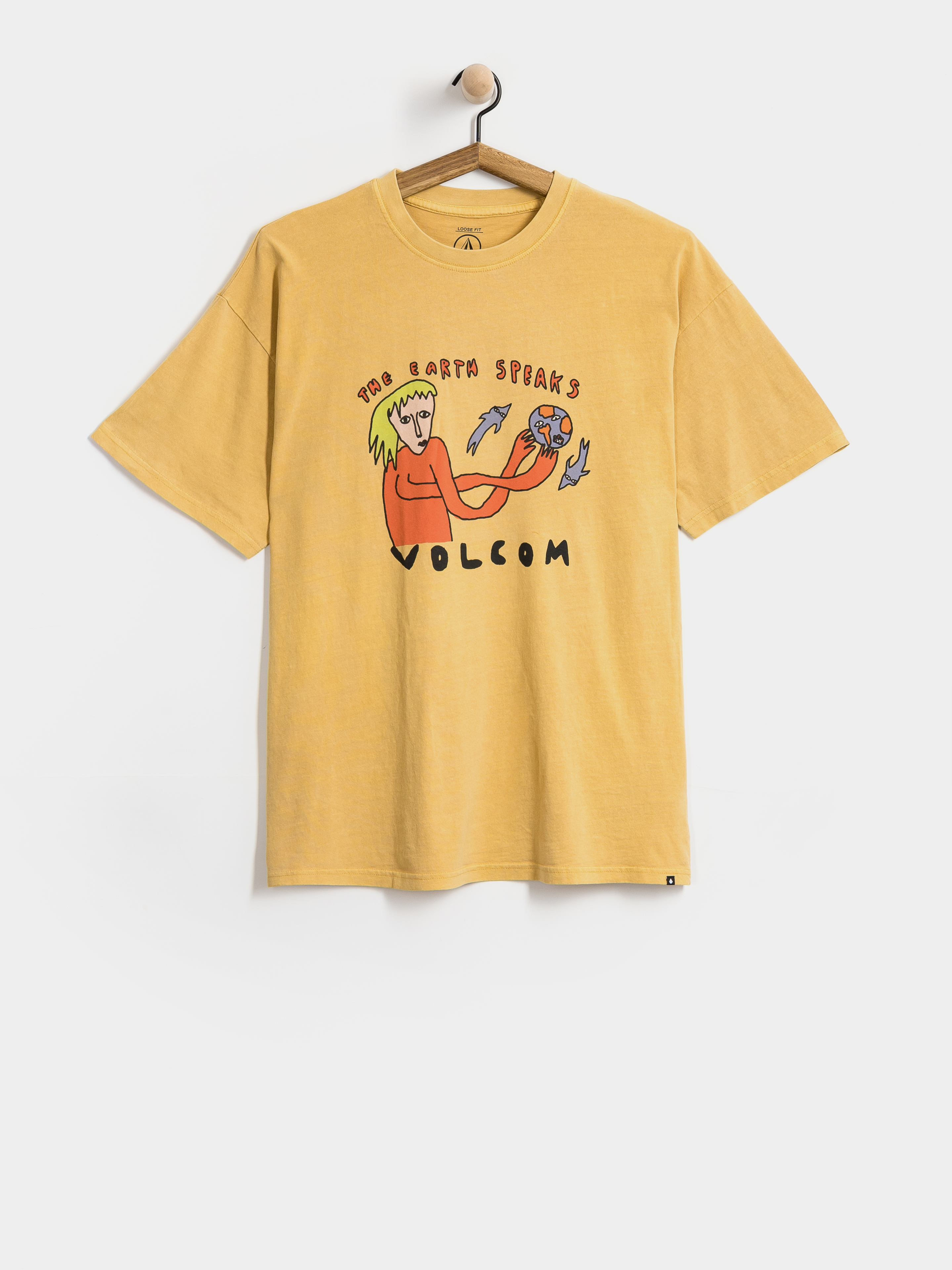 Tricou Volcom Earth Speaks Lse (mustard)