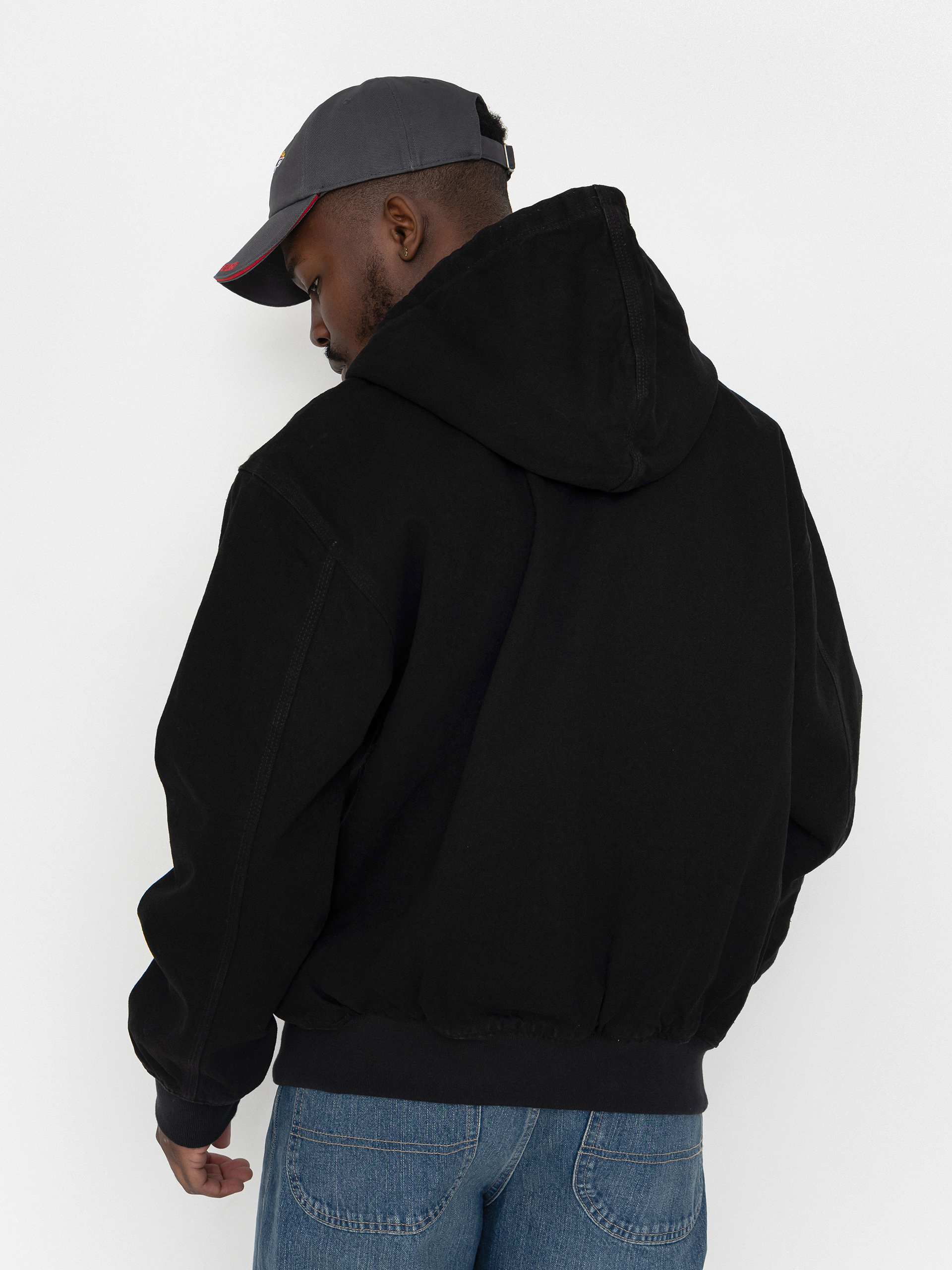Geacă Dickies Hilham Lined Denim Hooded Bomber (black)