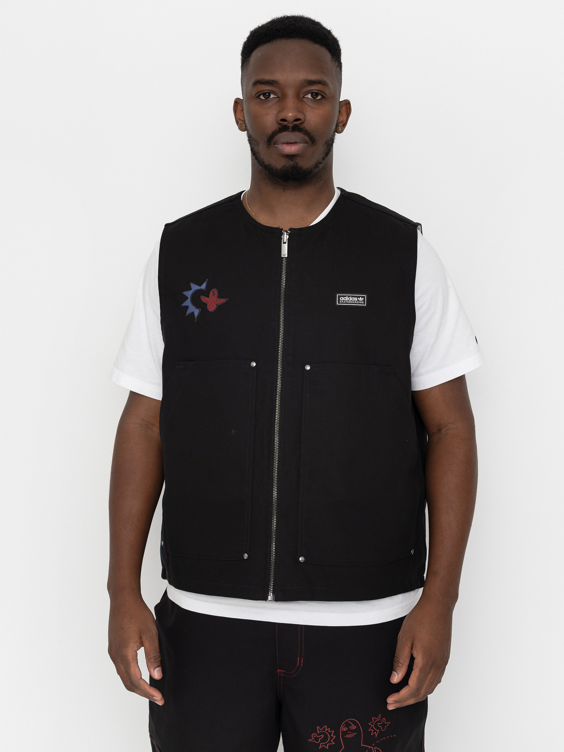 Vestă adidas Gonz Plaid (black)