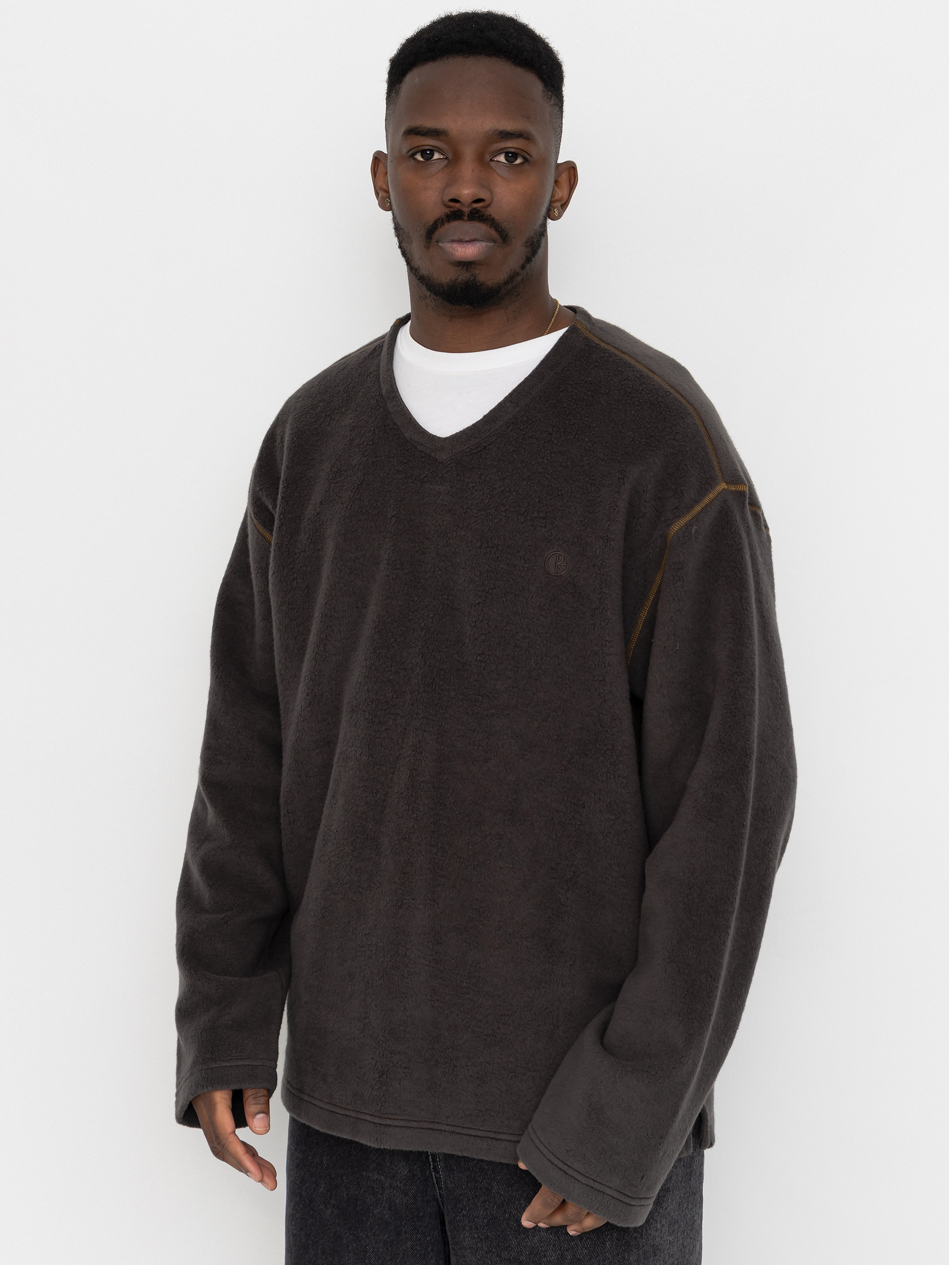Hanorac din fleece Polar Skate Scott (dirty black)