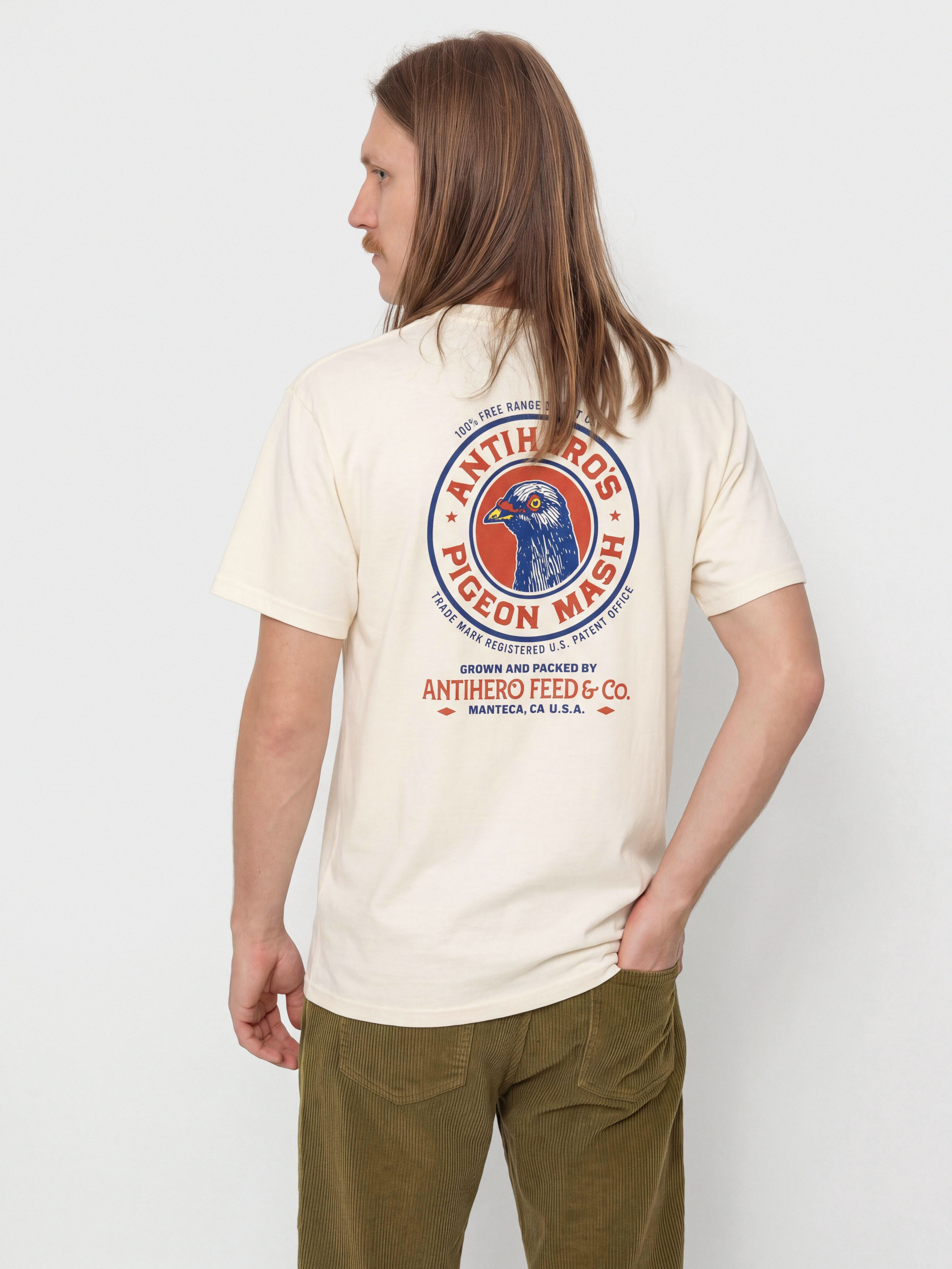 Tricou Antihero Pigeon Mash II (natural w/multi color prints)