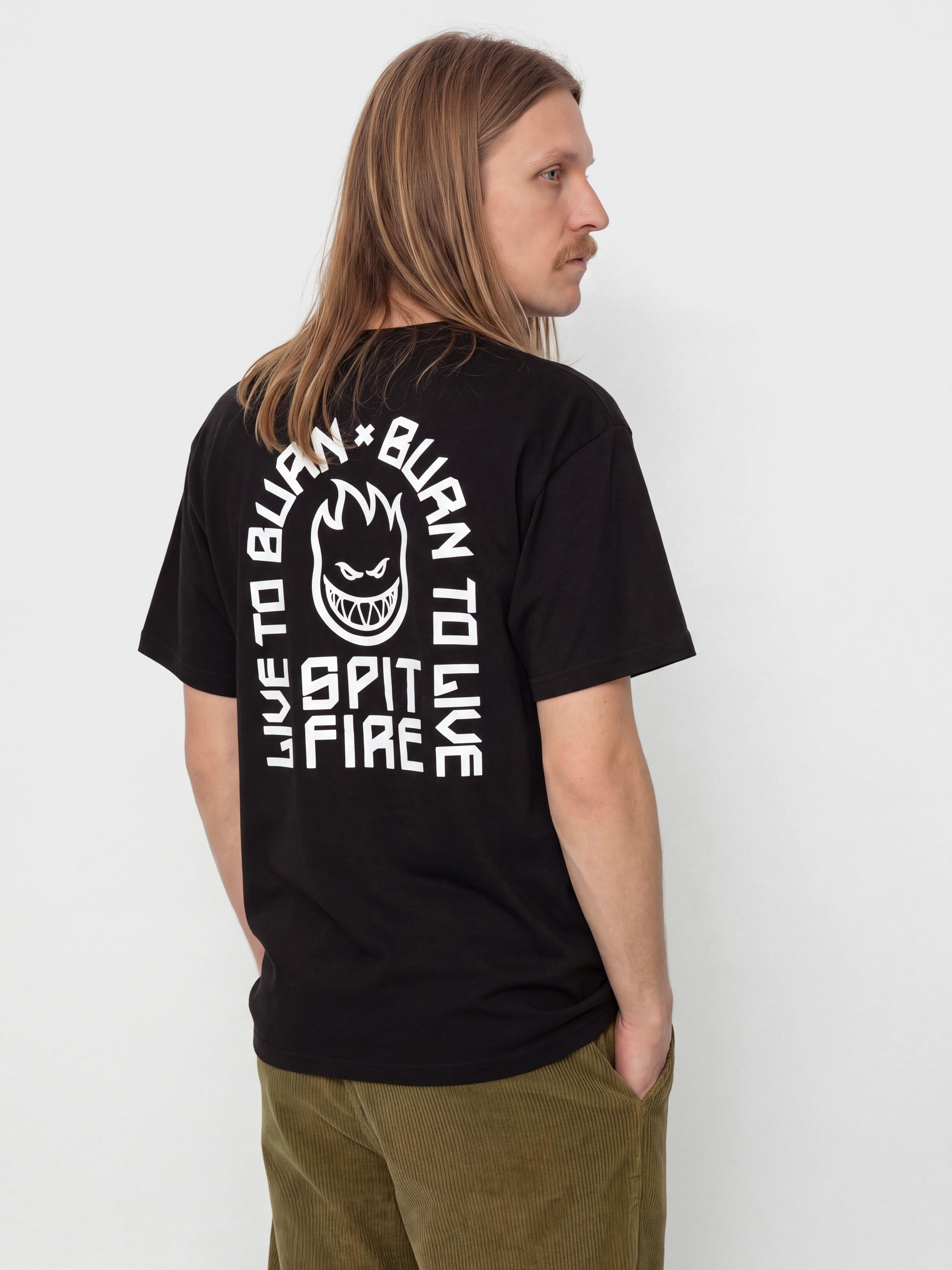 Tricou Spitfire Ltb Arch II (black w/white prints)