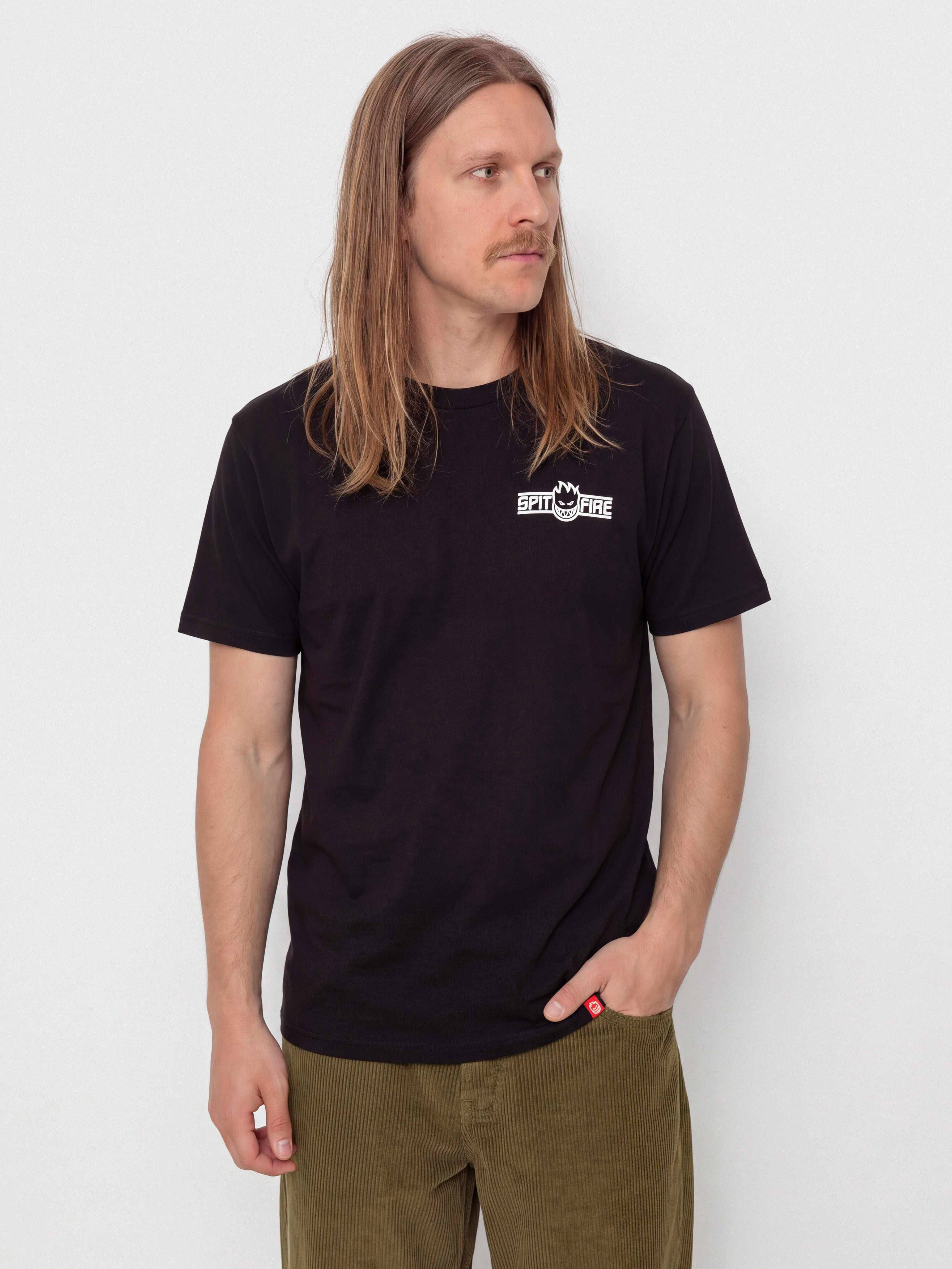 Tricou Spitfire Ltb Arch II (black w/white prints)