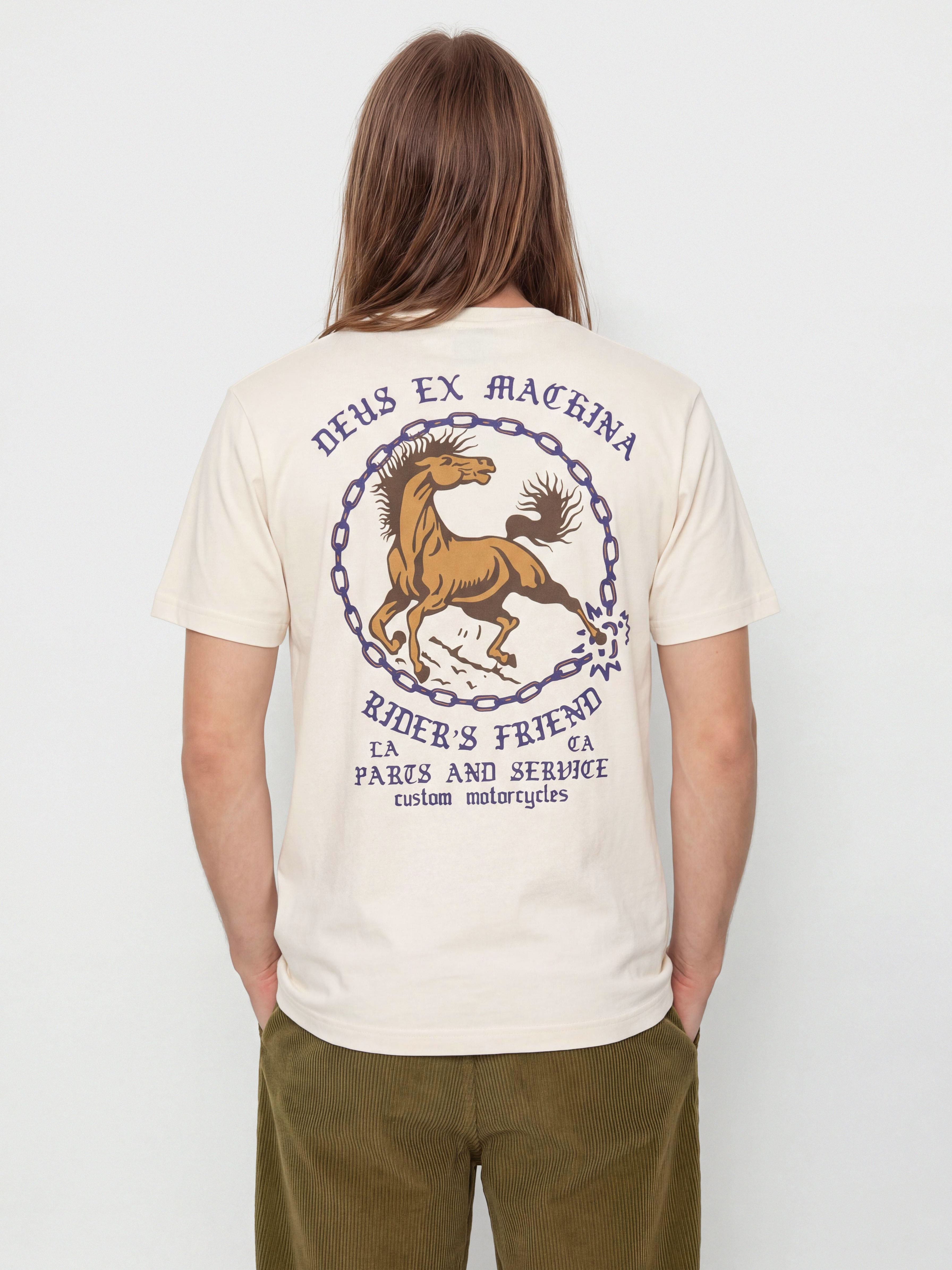 Tricou Deus Ex Machina Unchained (vintage white)