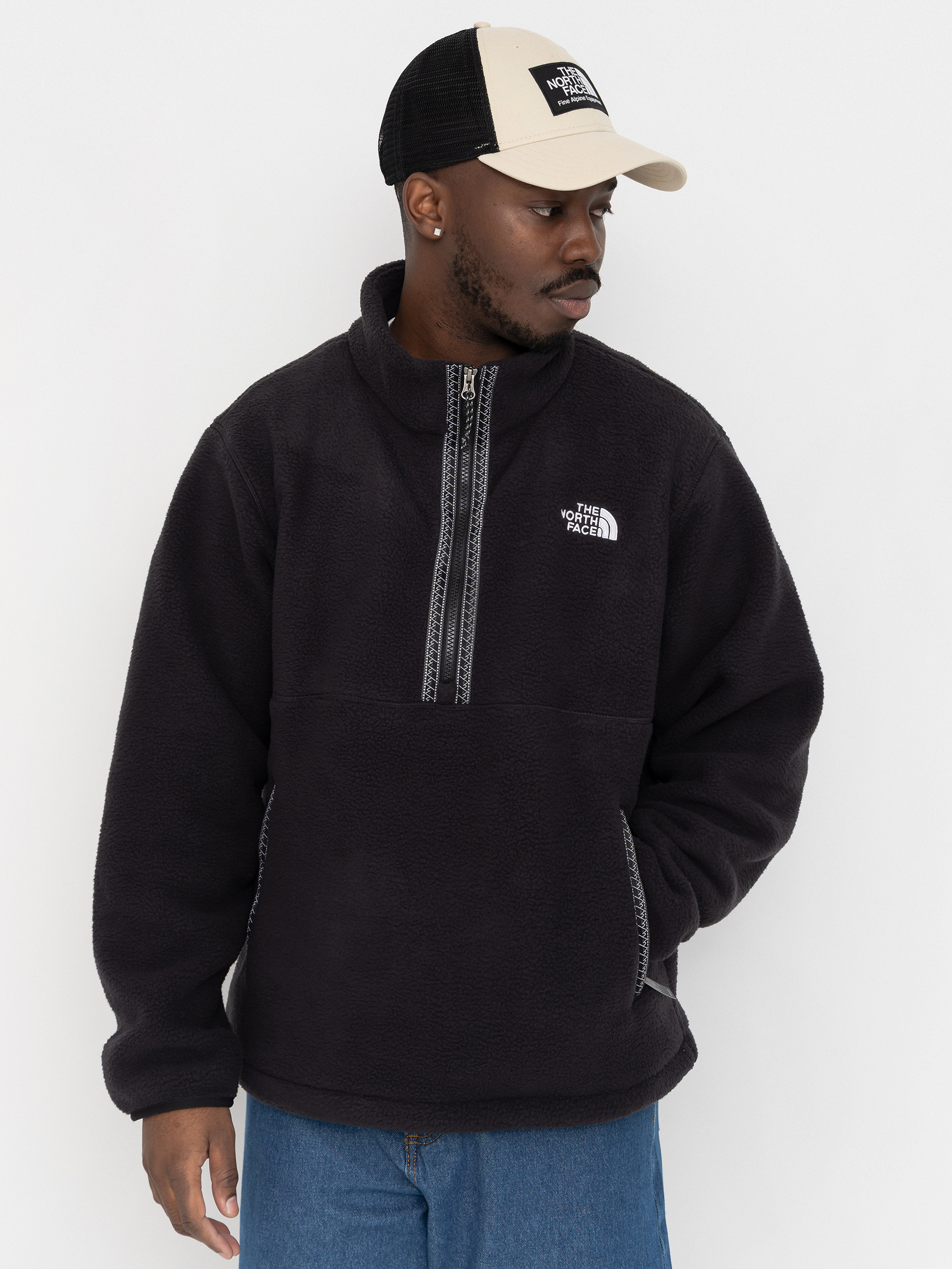 Hanorac din fleece The North Face Fleeski 1/4 Zip (tnf black/tnf black)