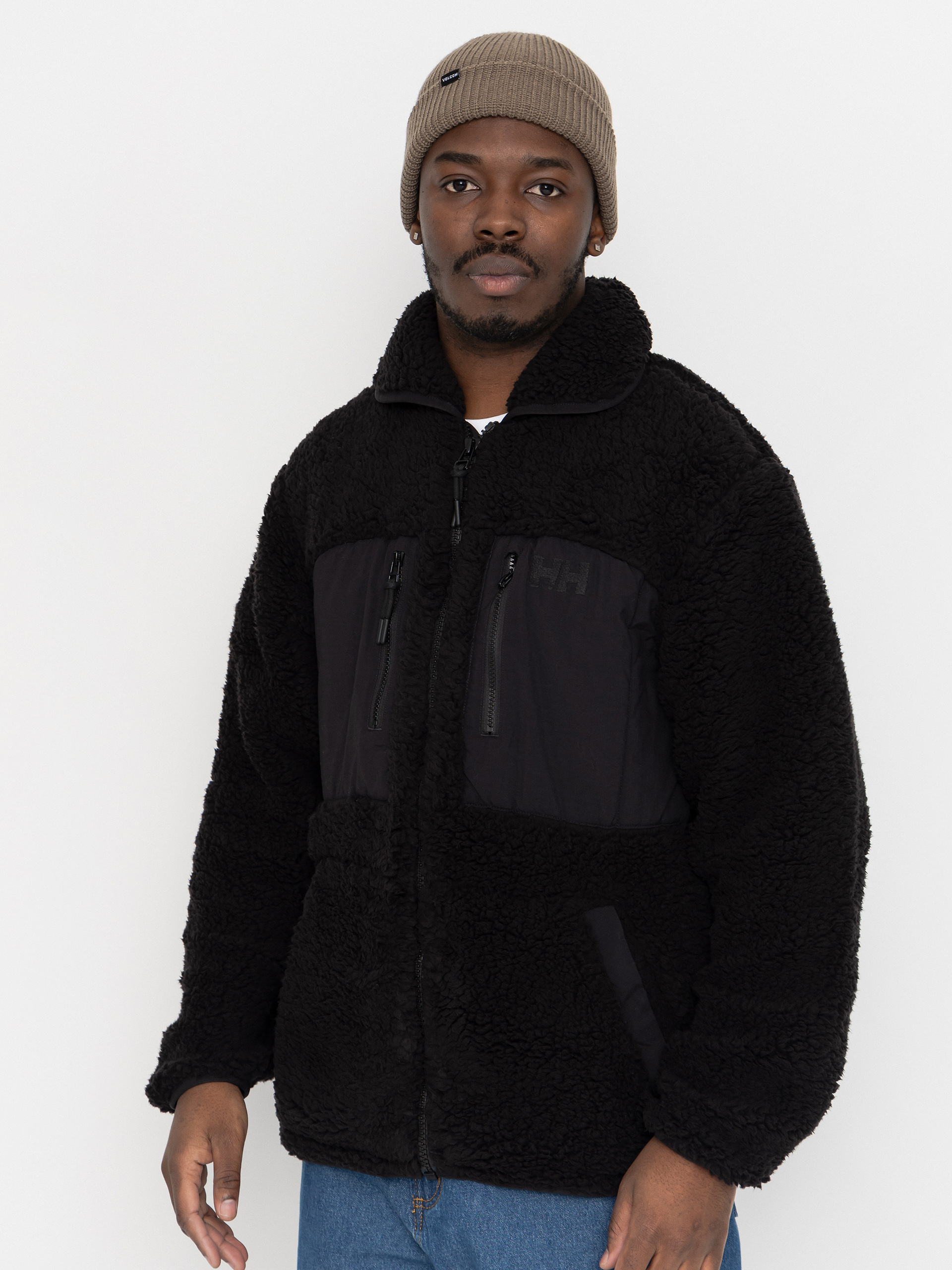 Hanorac din fleece Helly Hansen Moonlit Pile (black)