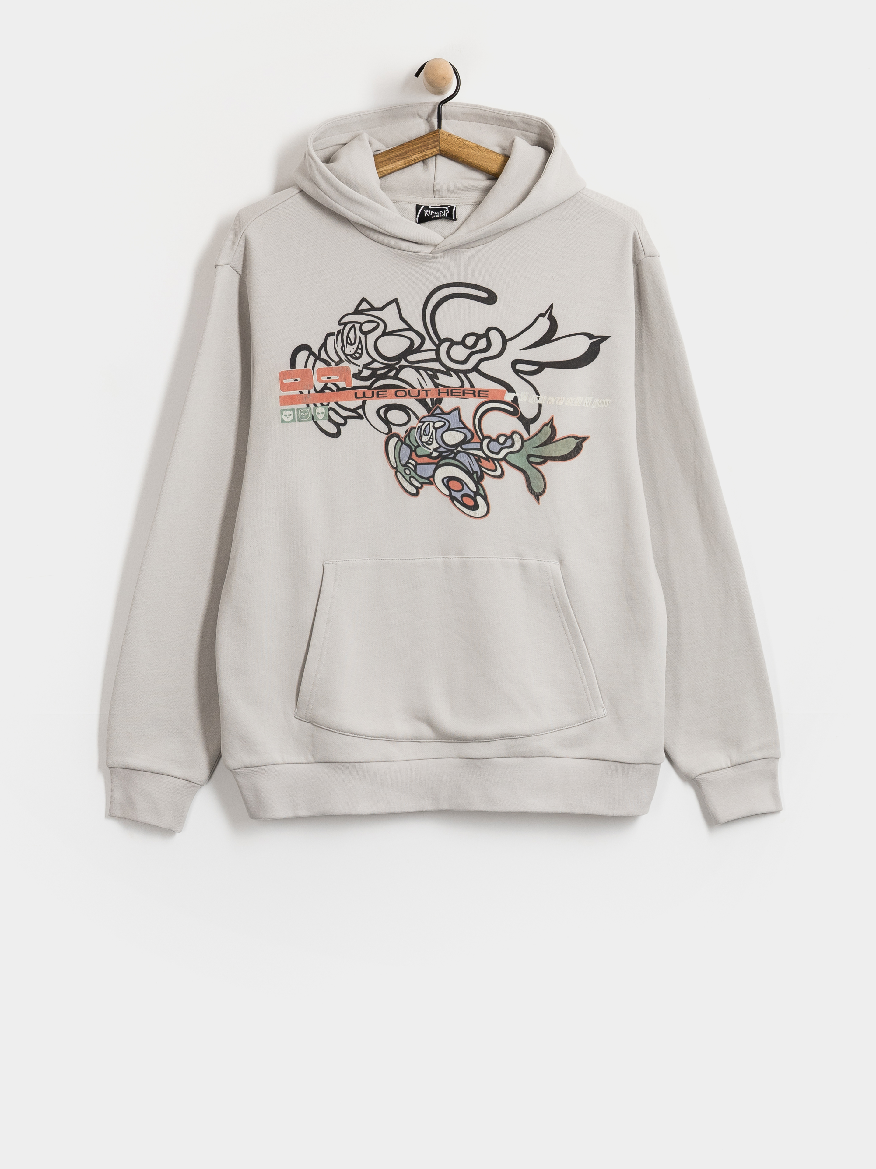 Hanorac cu glugă RipNDip Cyclone HD (grey)