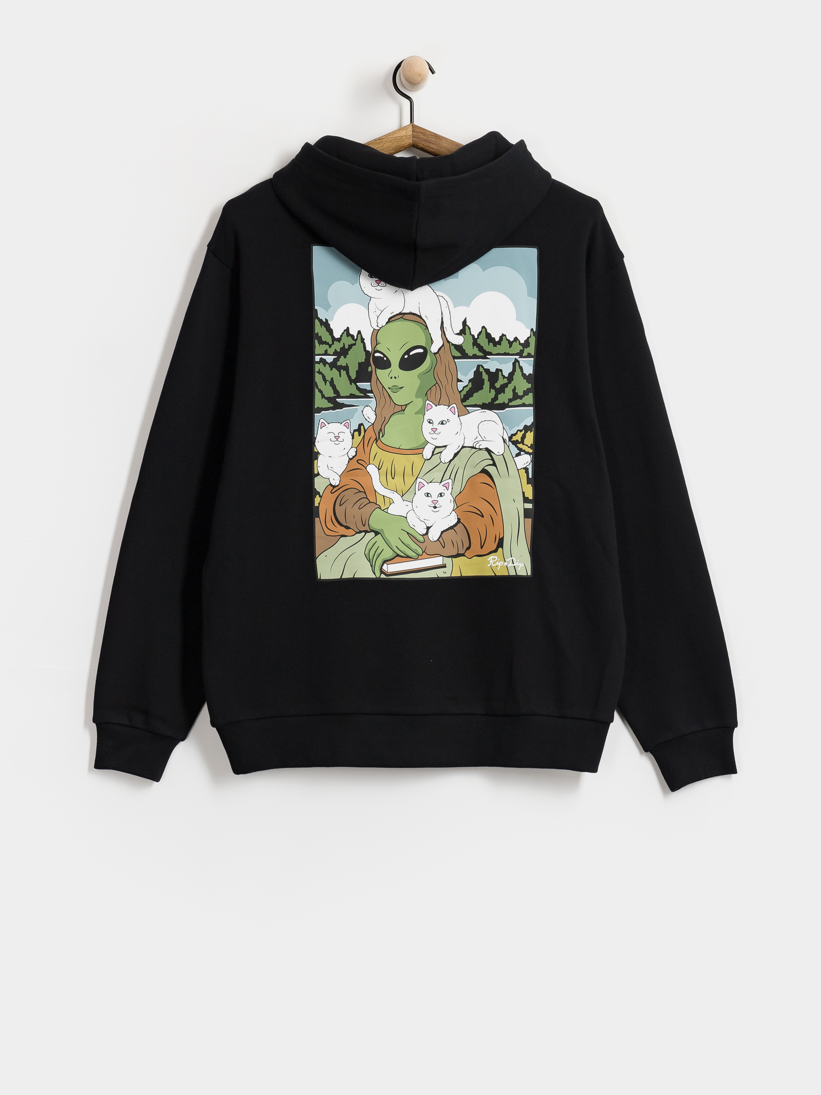 Hanorac cu glugă RipNDip Here All Along HD (black)