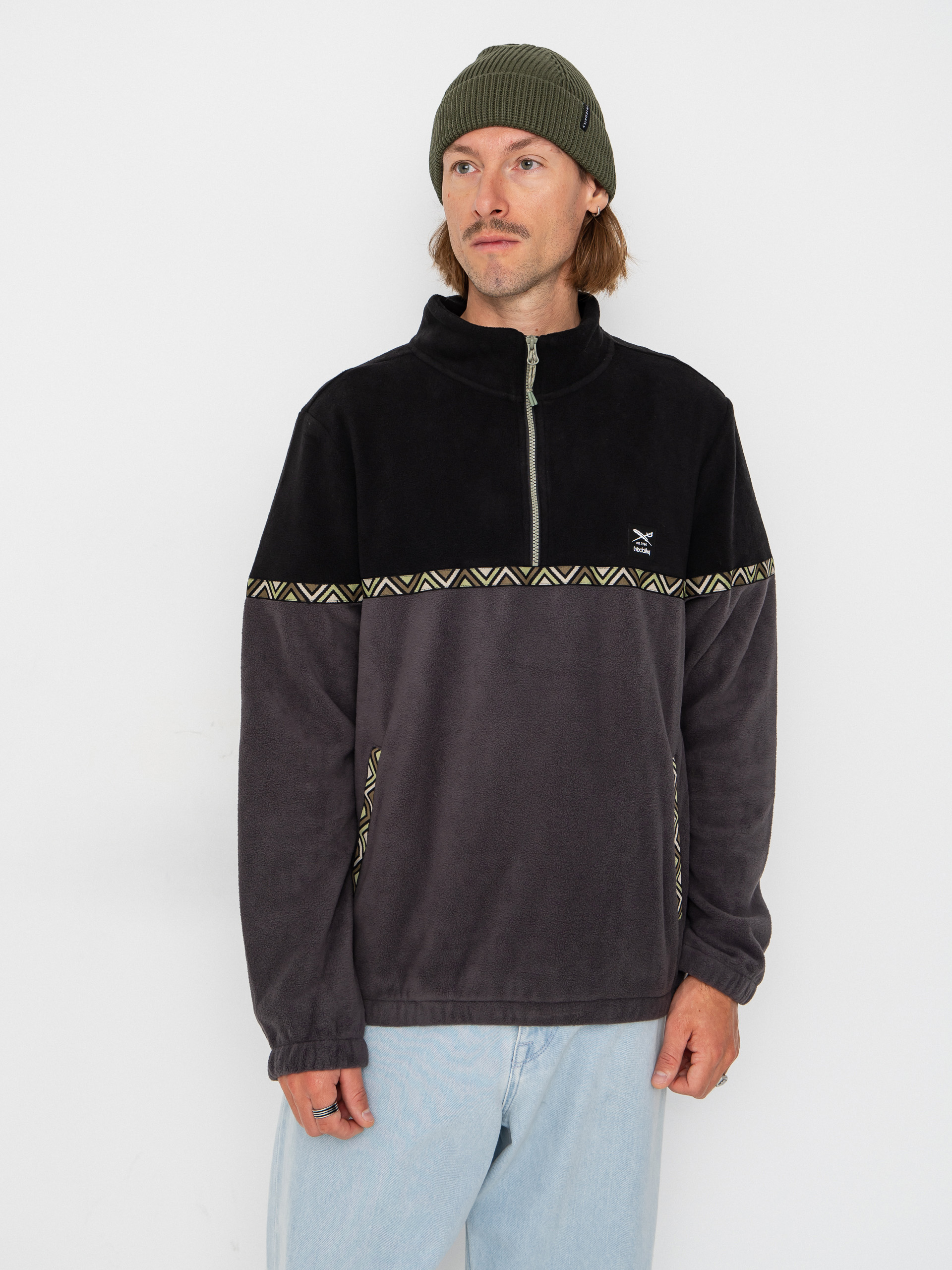 Hanorac din fleece Iriedaily Monte Noe (coal)