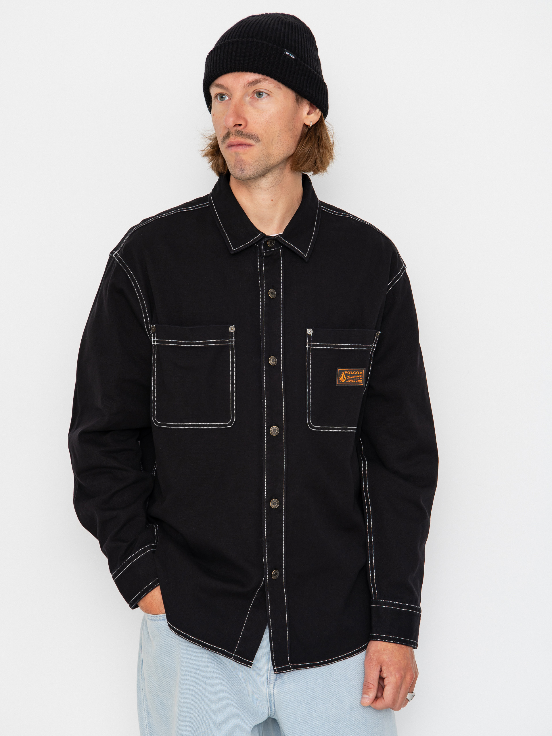 Cu0103mau0219u0103 Volcom Levelstone Ls (black white)