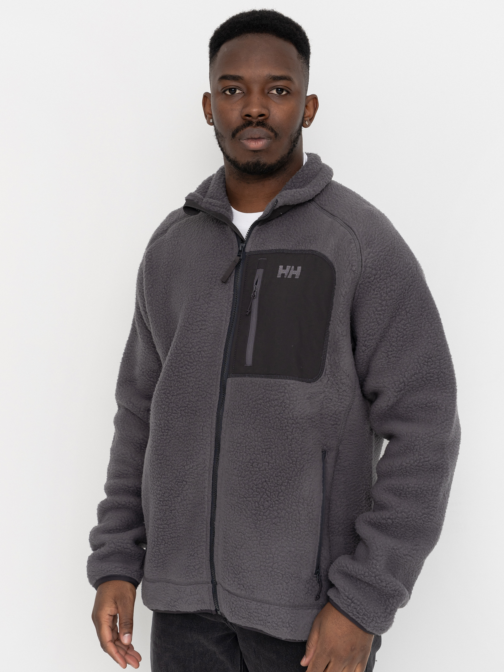 Hanorac din fleece Helly Hansen Panorama Pile Block (thunder grey)