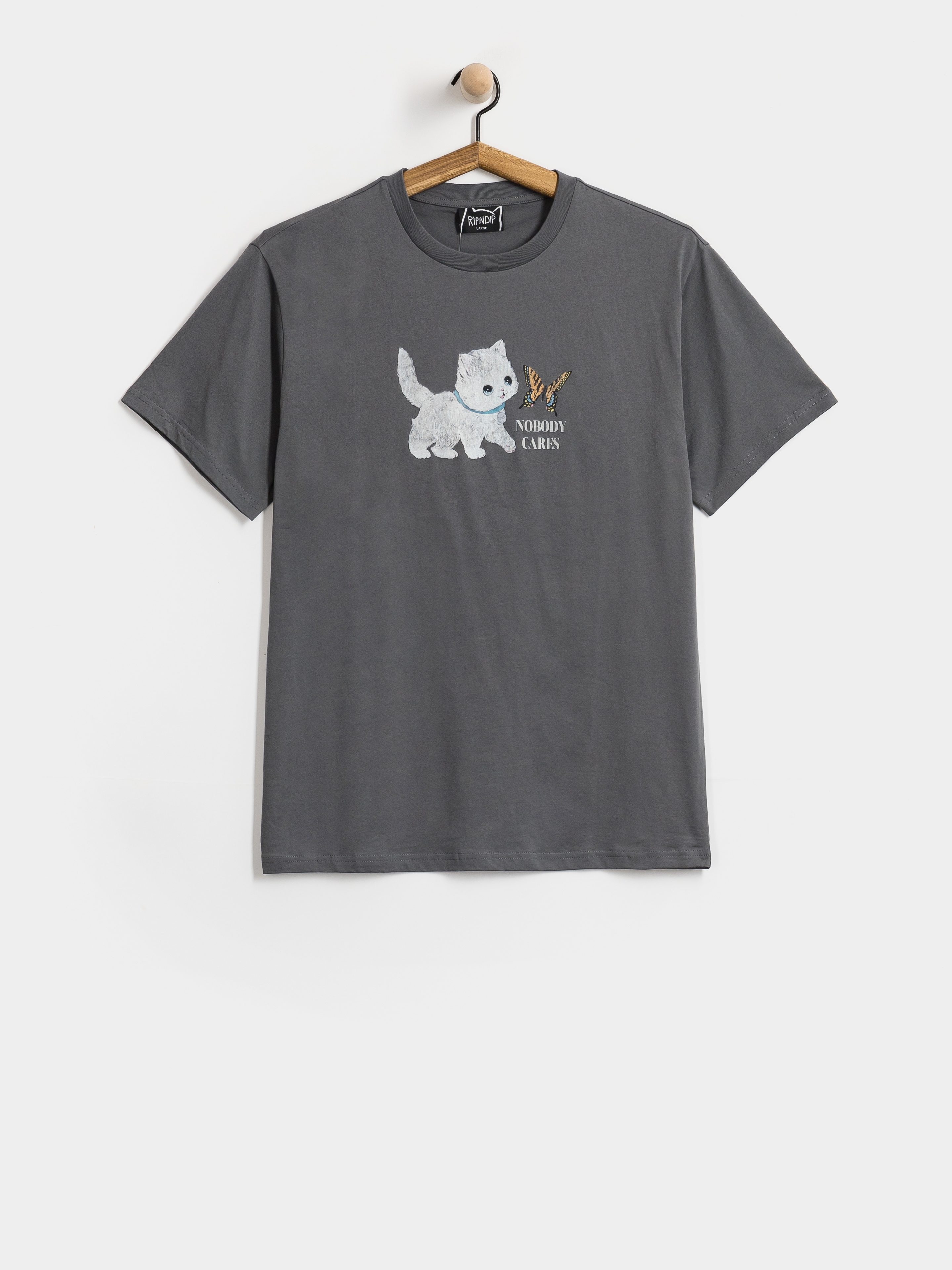 Tricou RipNDip Not Easy (charcoal)