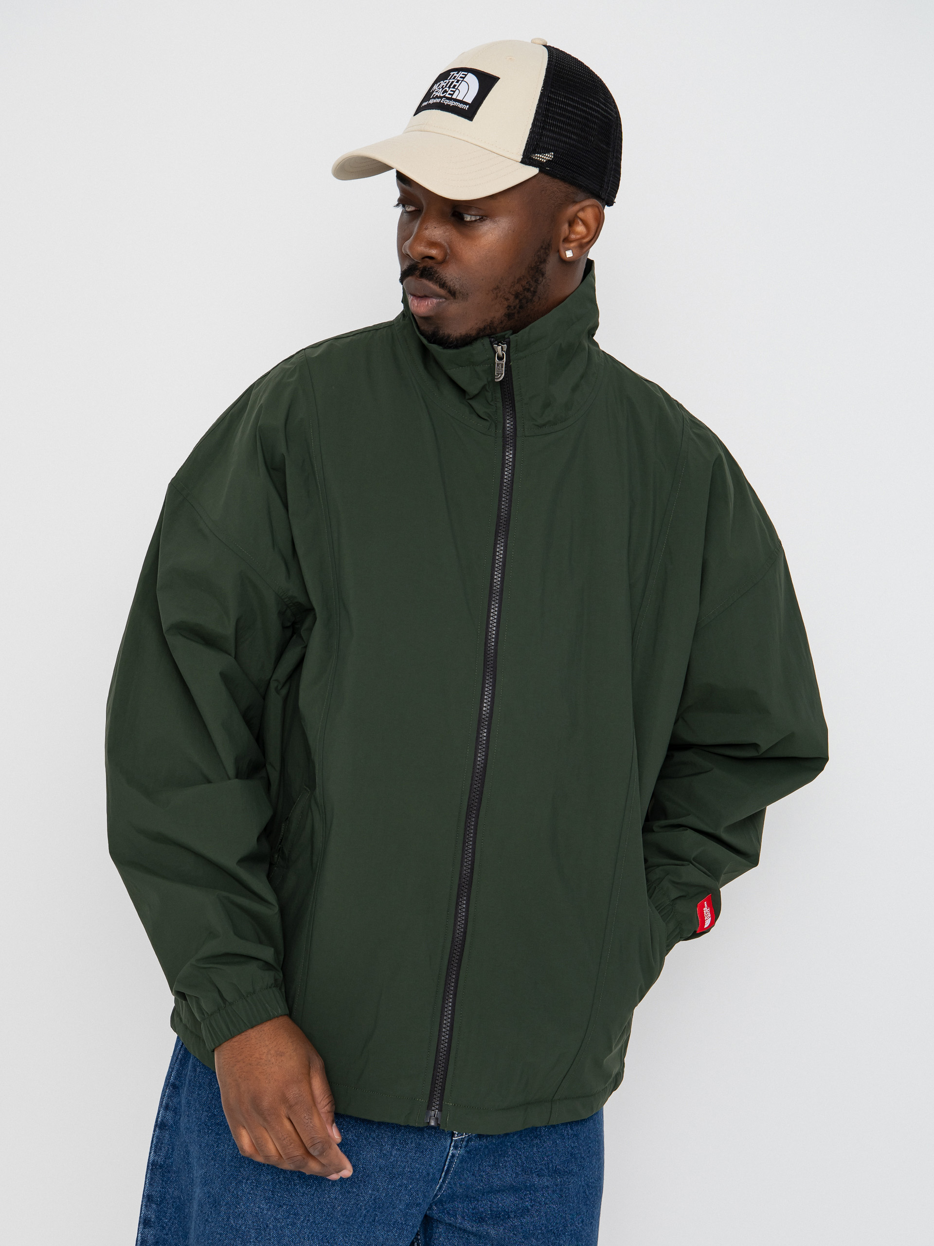 Geacă The North Face Red Box Nylon Fleece Lined (bottle green)