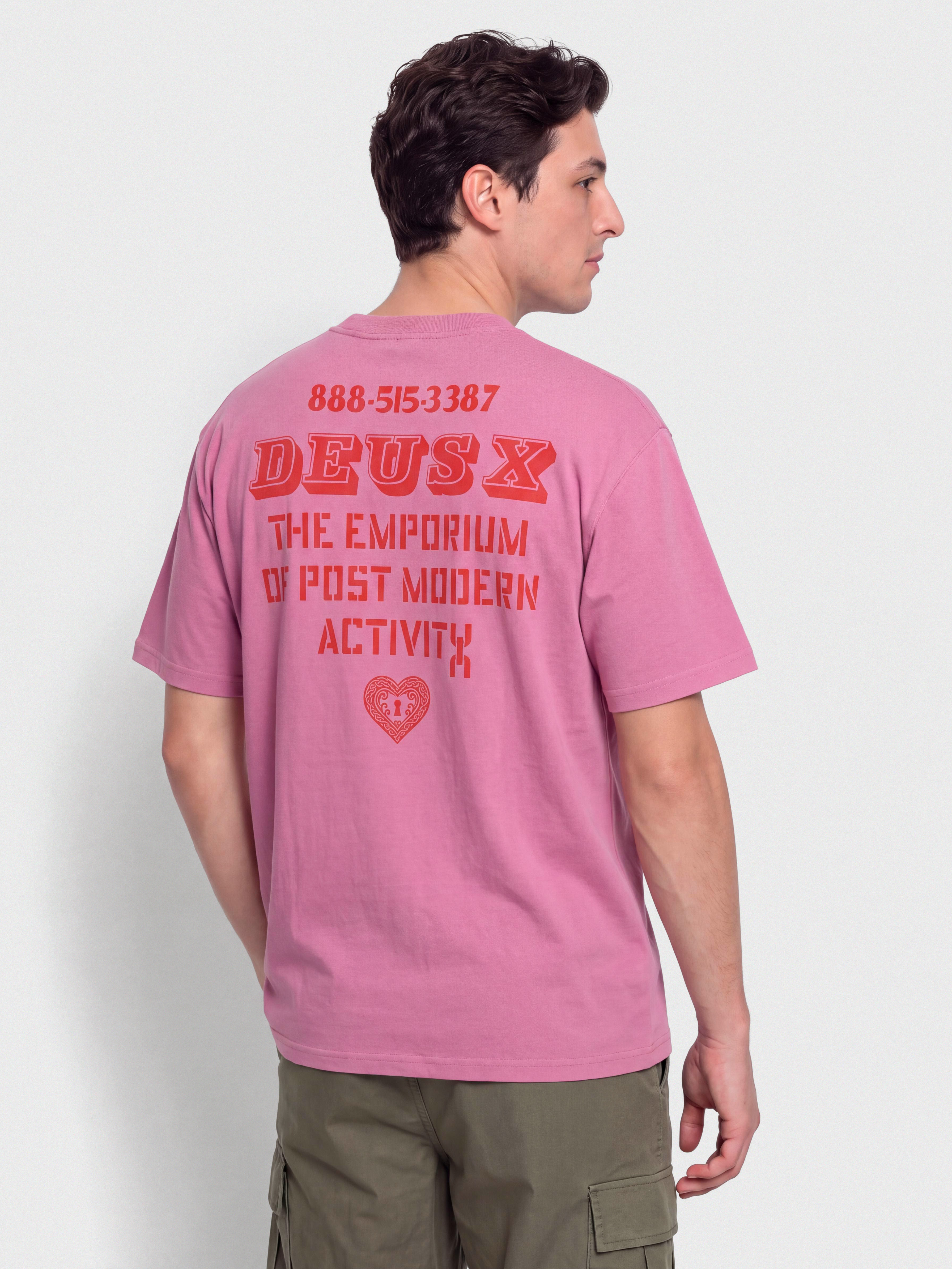 Tricou Deus Ex Machina Upstairs (red violet)
