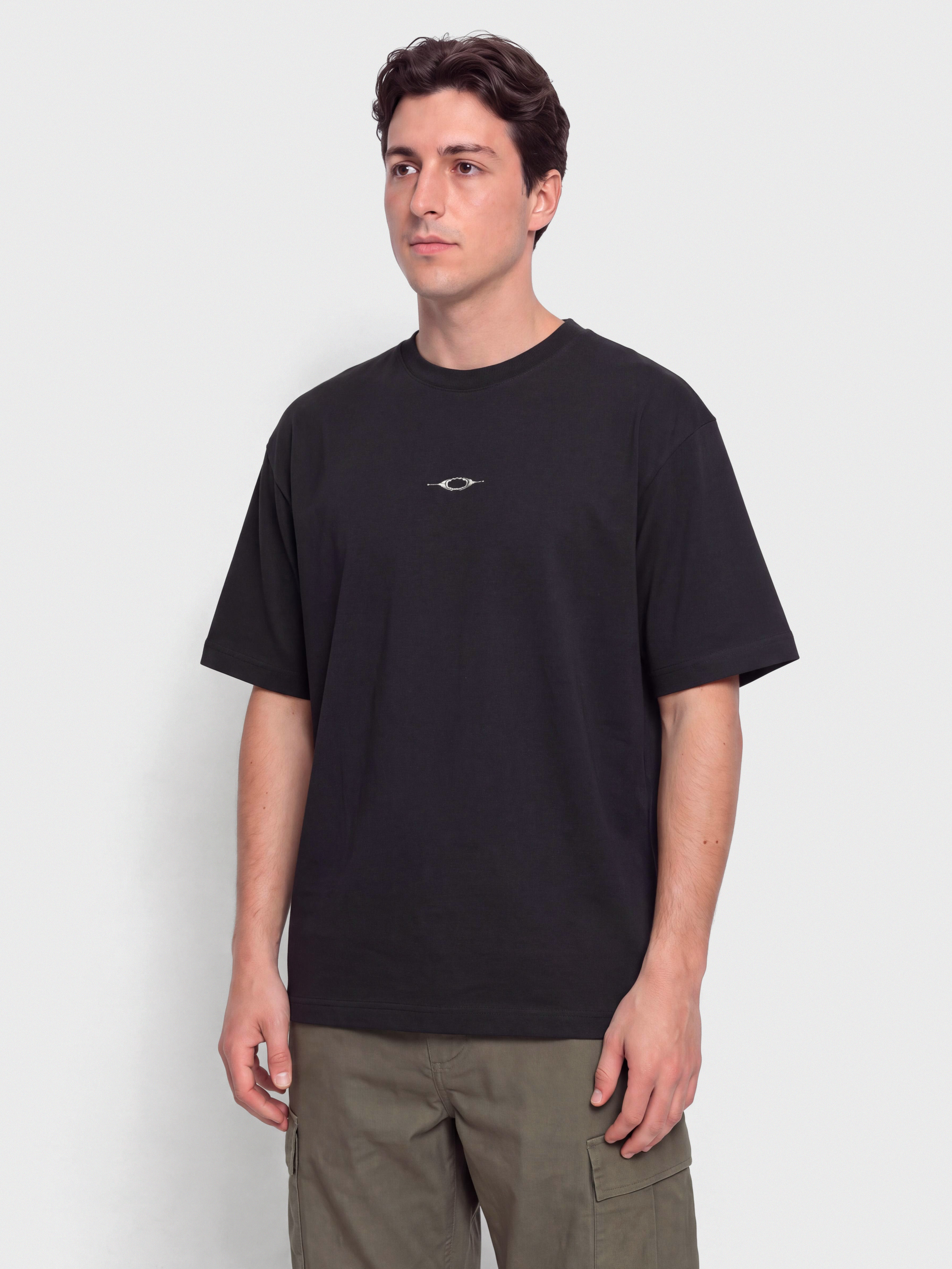 Tricou Oakley Stacked Metal (blackout)
