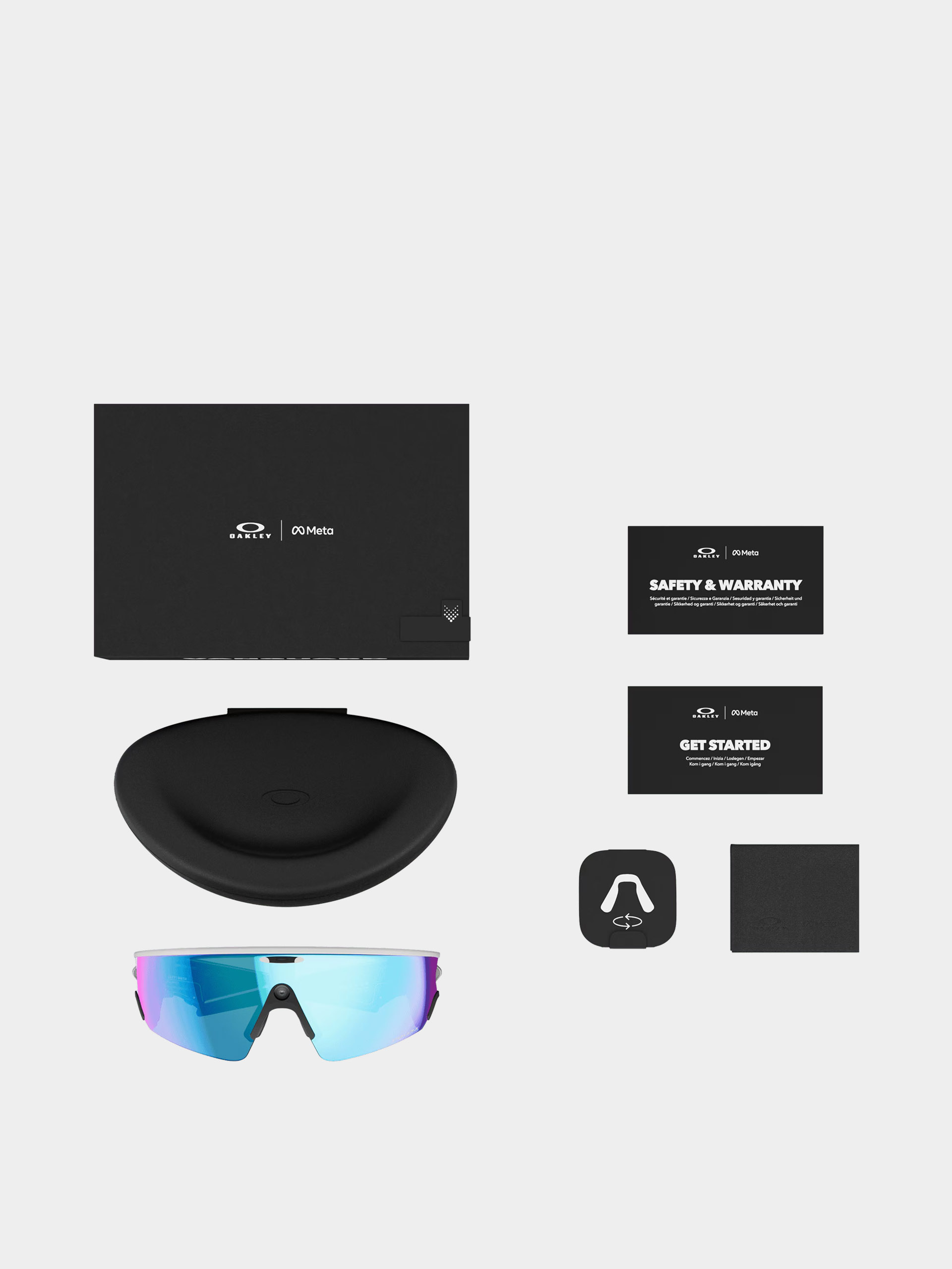 Ochelari de soare Oakley Meta AI Vanguard (white/prizm sapphire)