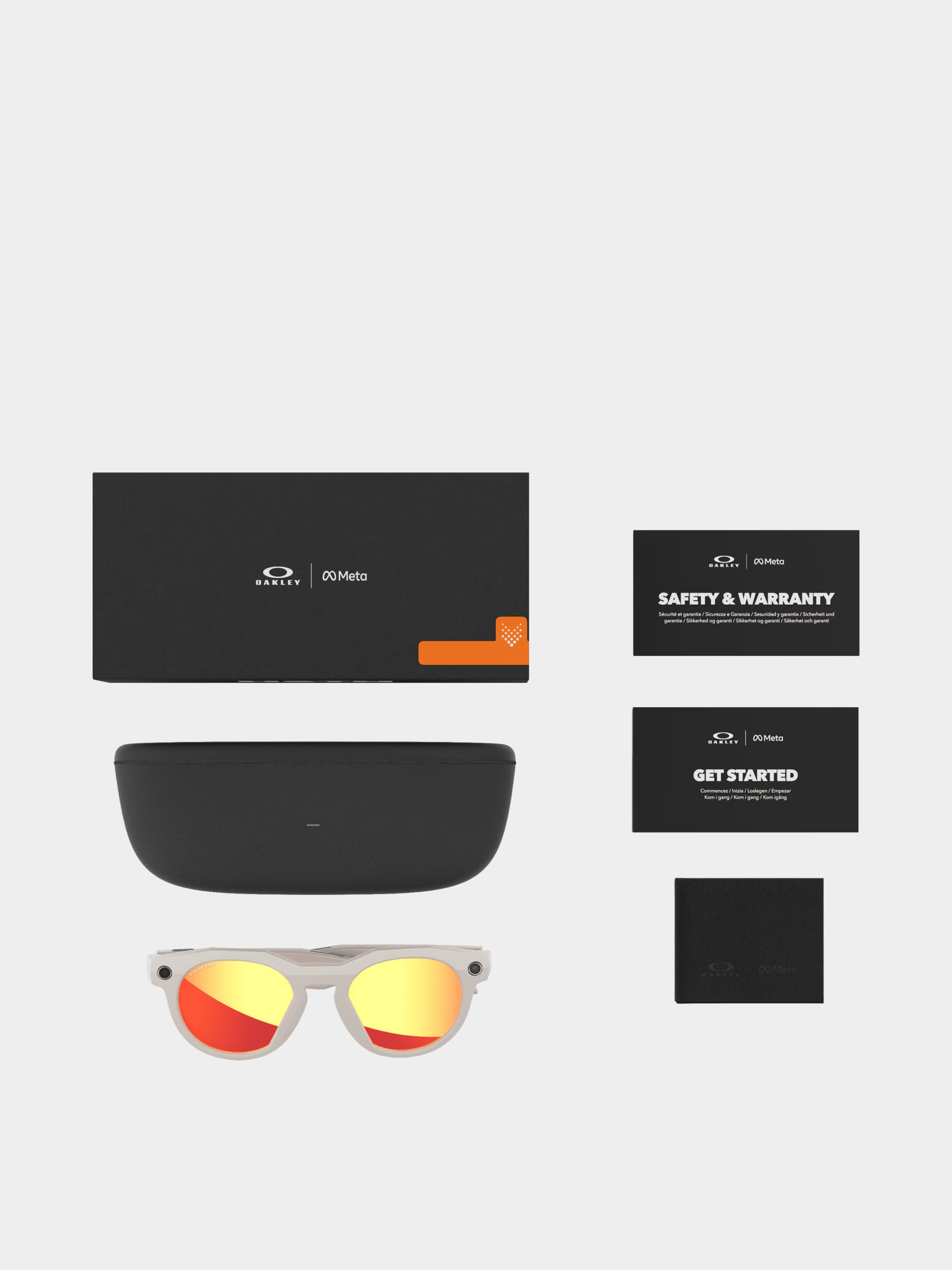 Ochelari de soare Oakley Meta AI HSTN (warm grey/prizm ruby)