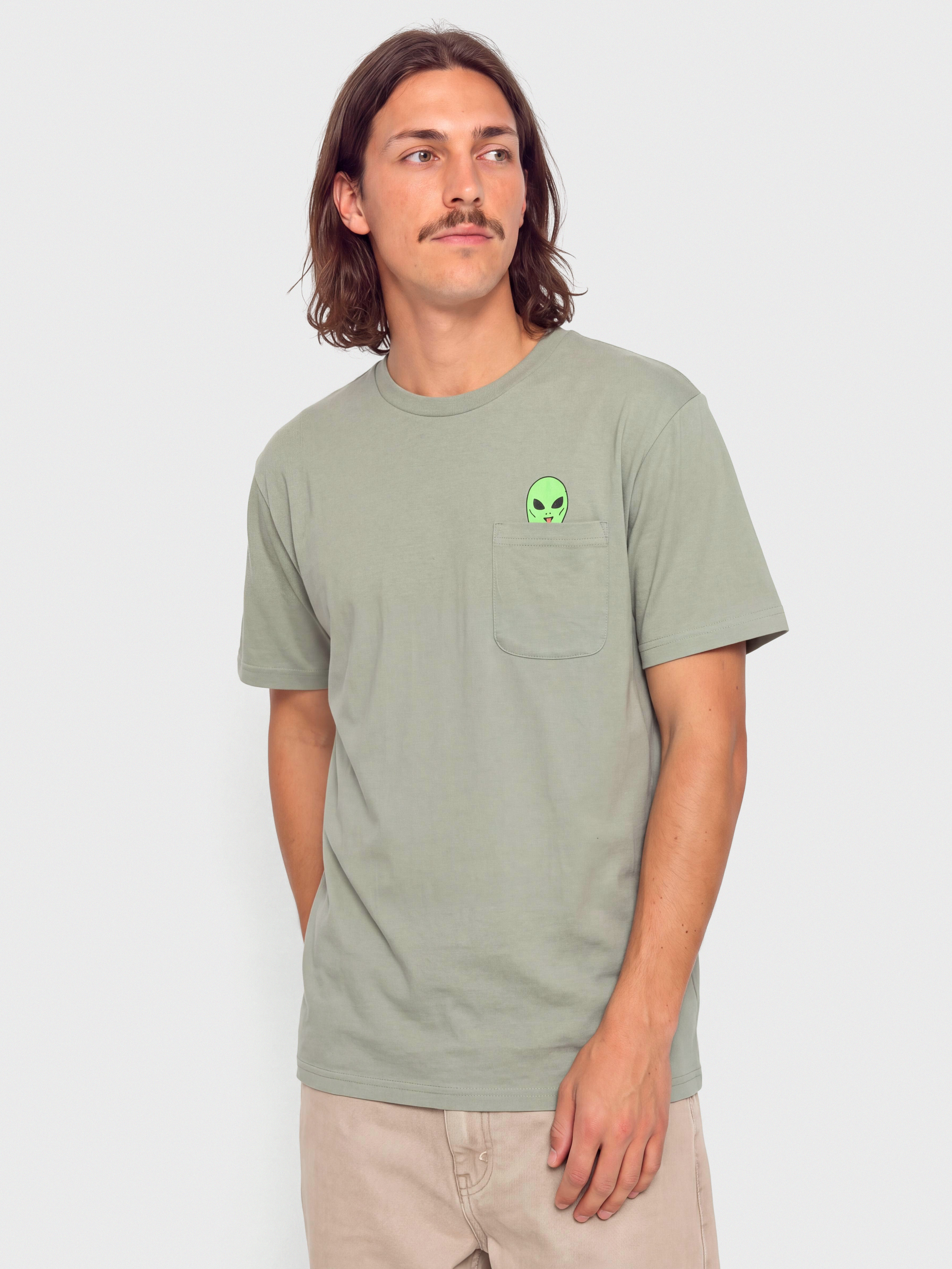 Tricou RipNDip Lord Alien Pocket (dusty sage)