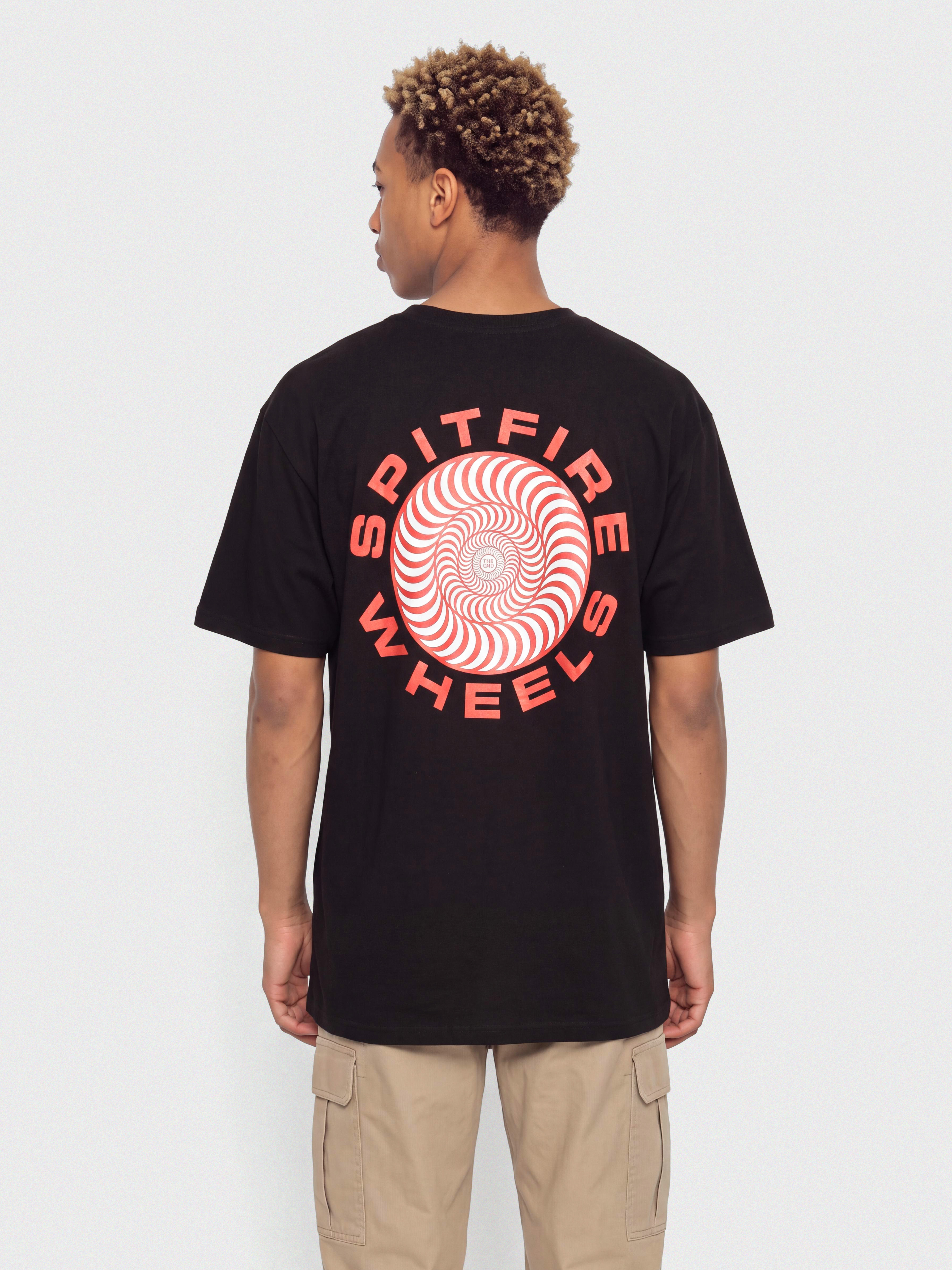 Tricou Spitfire Classic 87 Swirl Fill (black w/red&white prints)