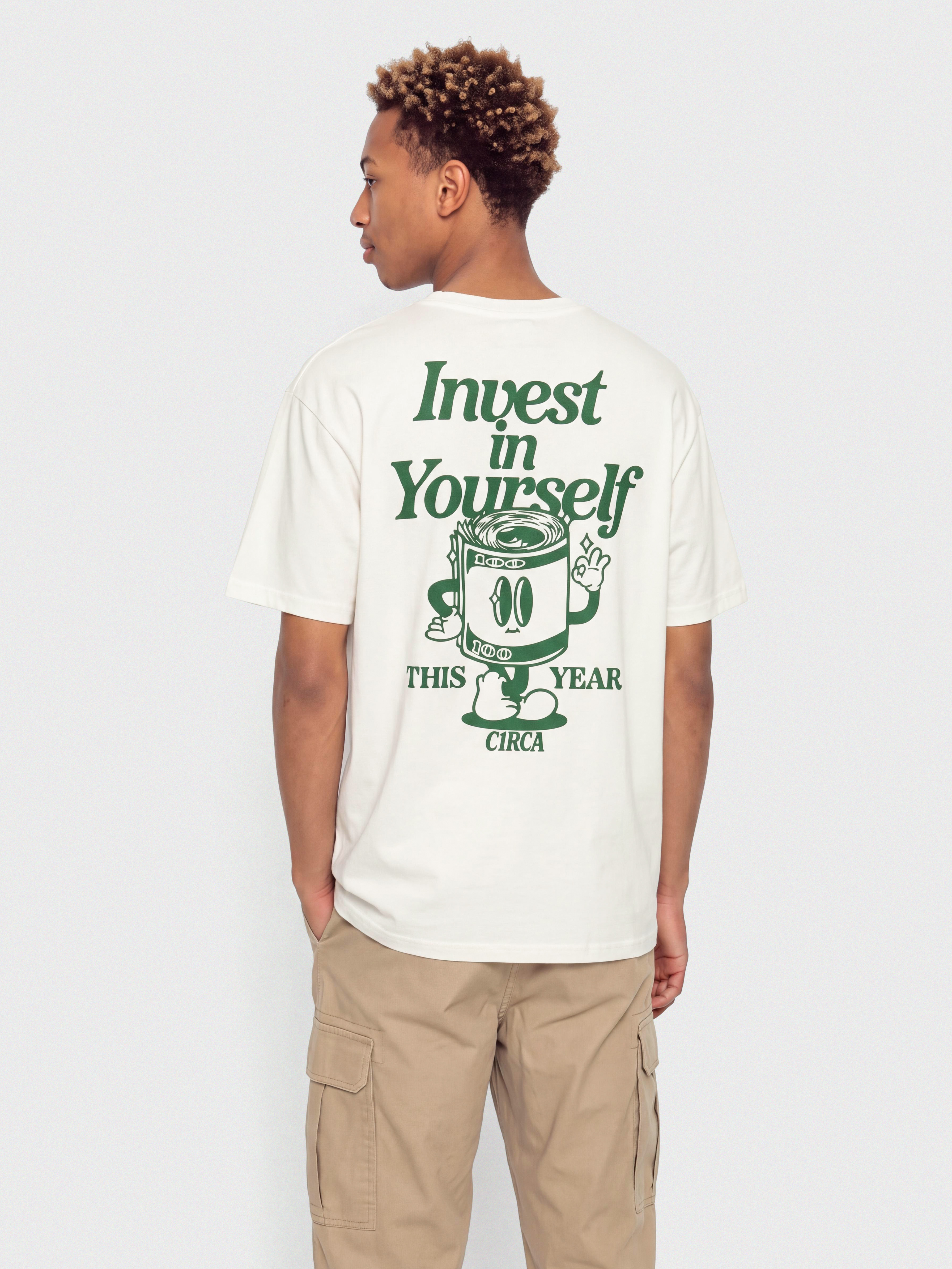 Tricou Circa Self Made Roll (off white)