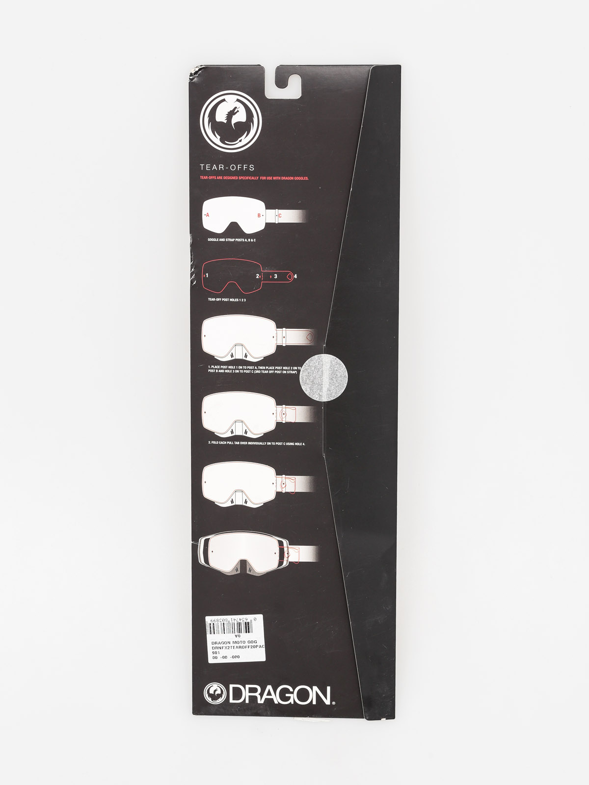 Szybka do gogli Dragon NFX2 (tear off 20 pack)