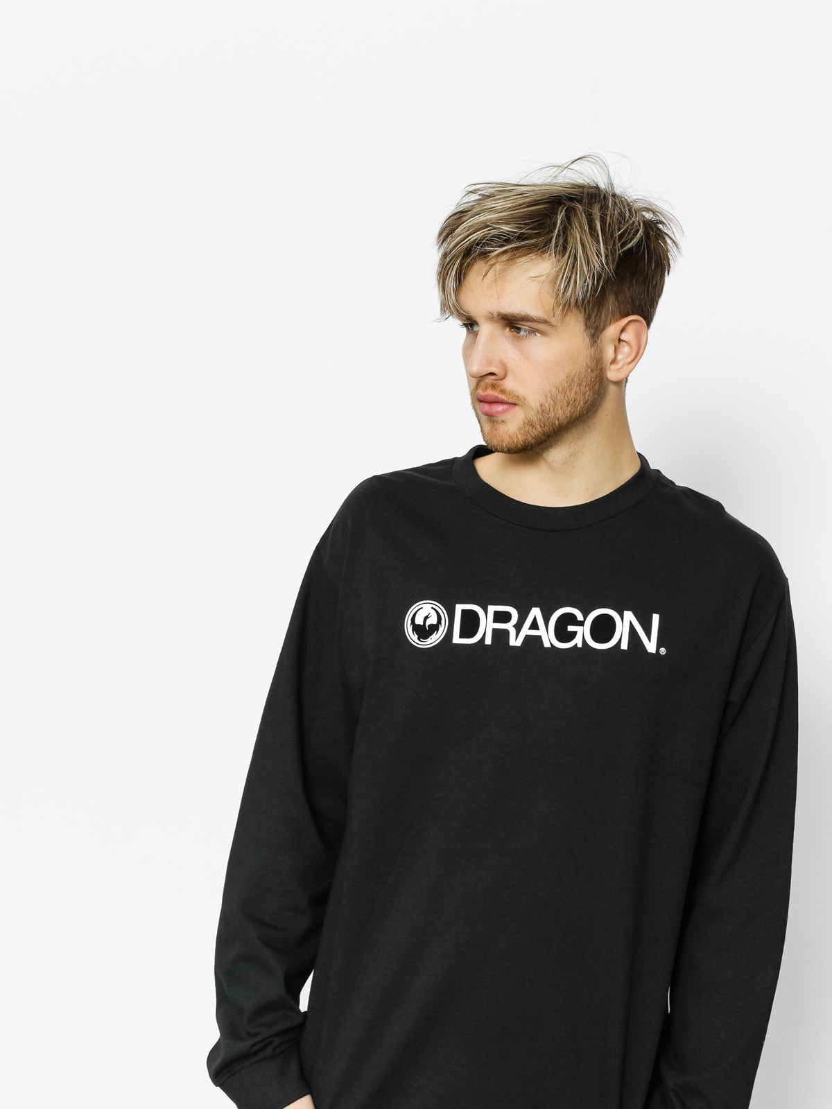 Tricou Dragon Trademark Staple Line (black)