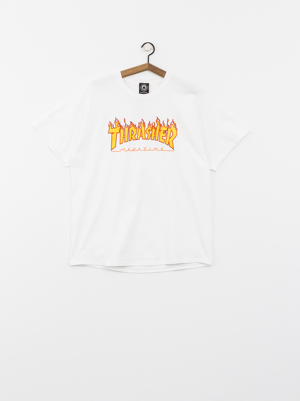 Tricou Thrasher Flame Logo (white)