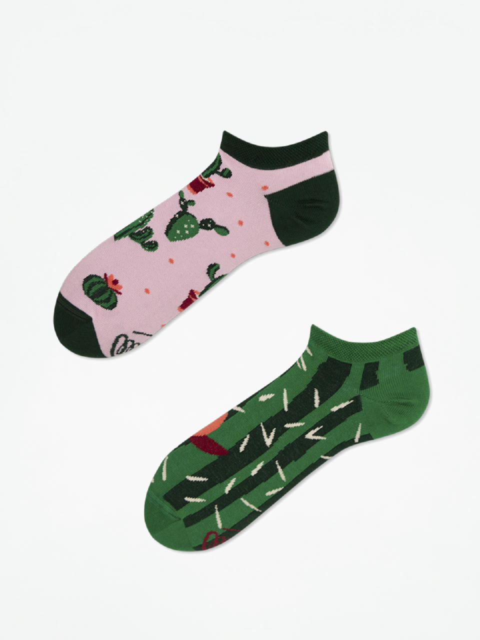 Șosete Many Mornings Summer Cactus Low (green/pink)