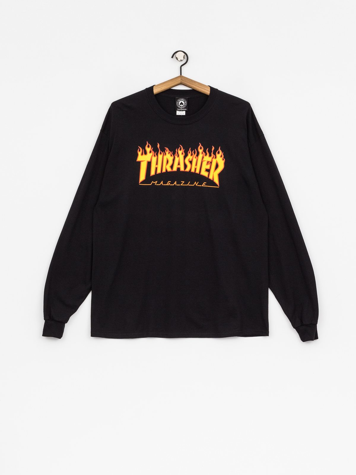 Tricou Thrasher Flame Logo (black)