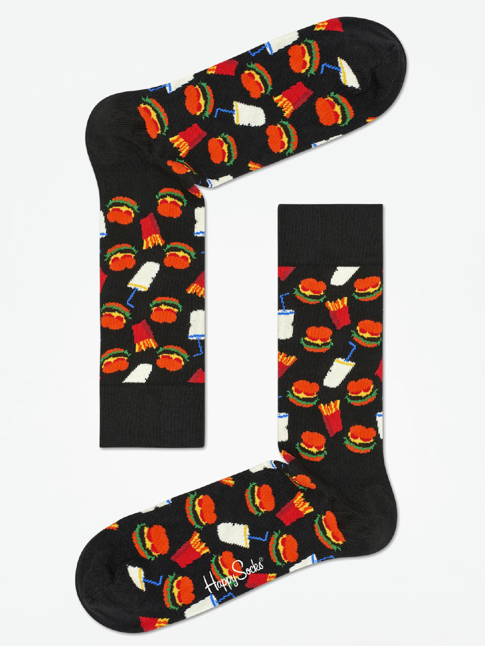 Șosete Happy Socks Hamburgers (black/white)