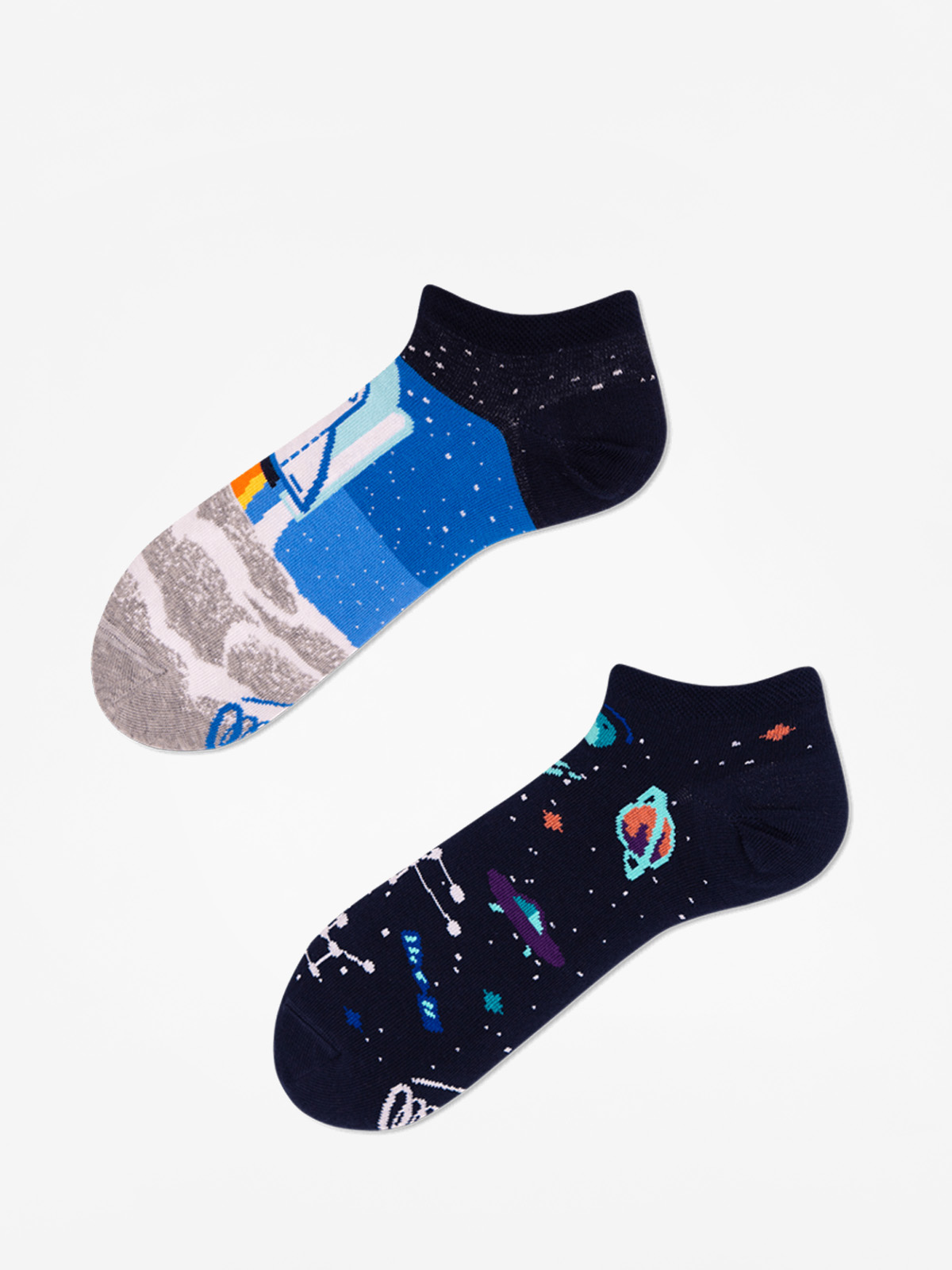 Șosete Many Mornings Space Trip Low (grey/blue/black)