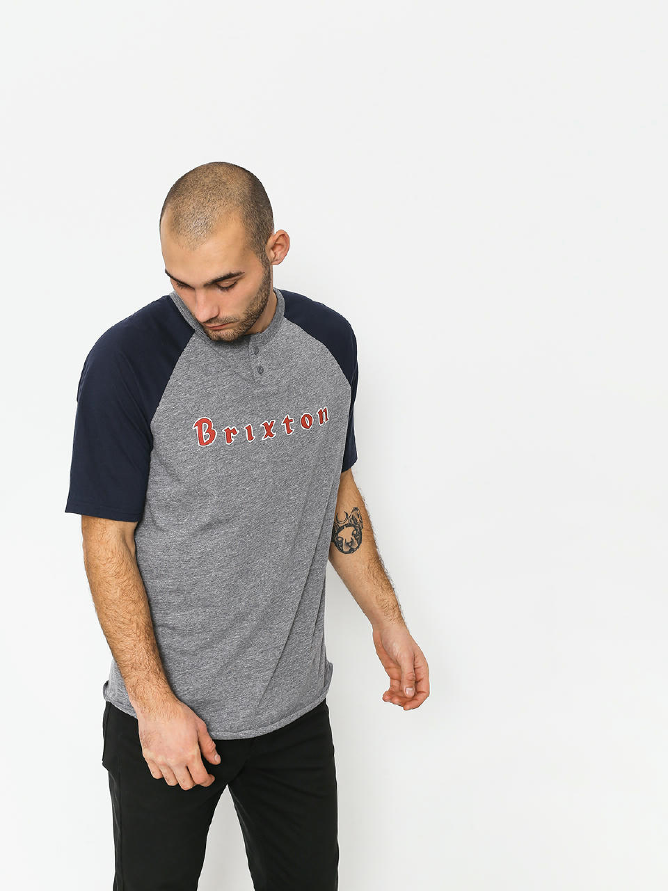 Tricou Brixton Proxy III Hnly (heather grey)