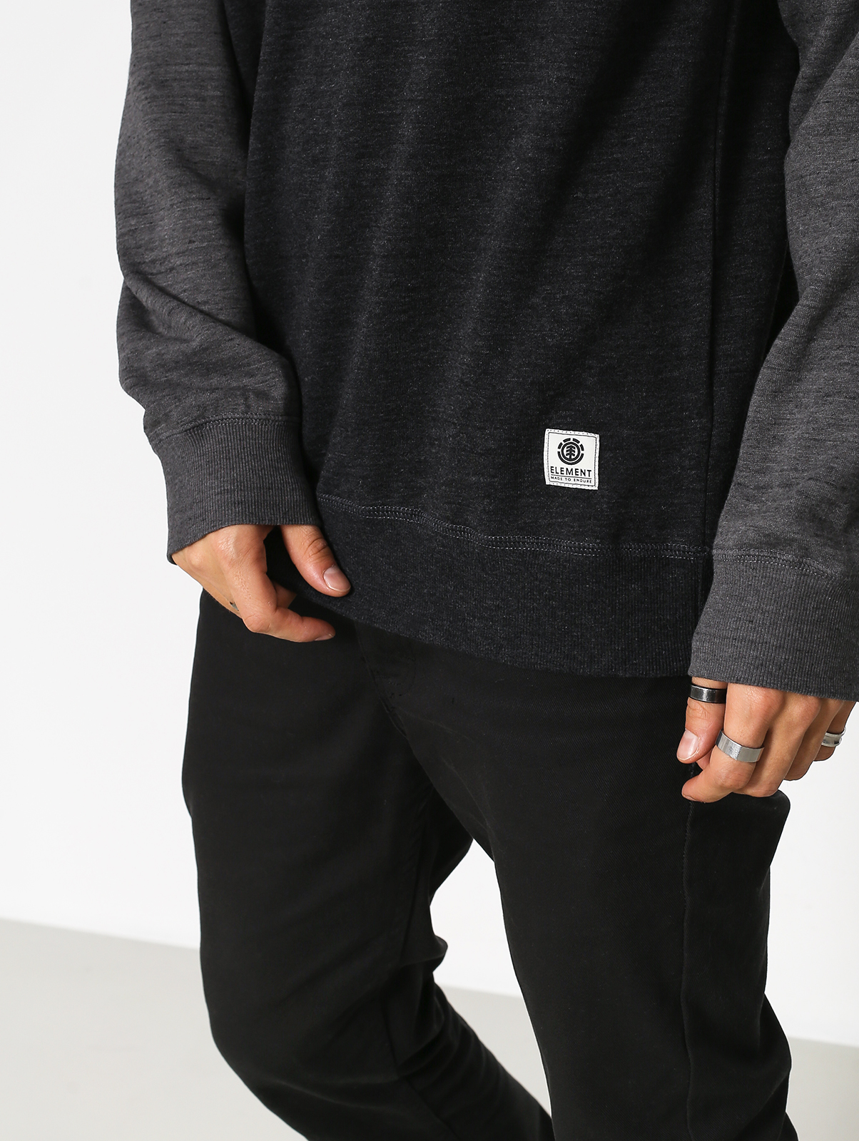 Hanorac Element Meridian Block Crew (flint black)